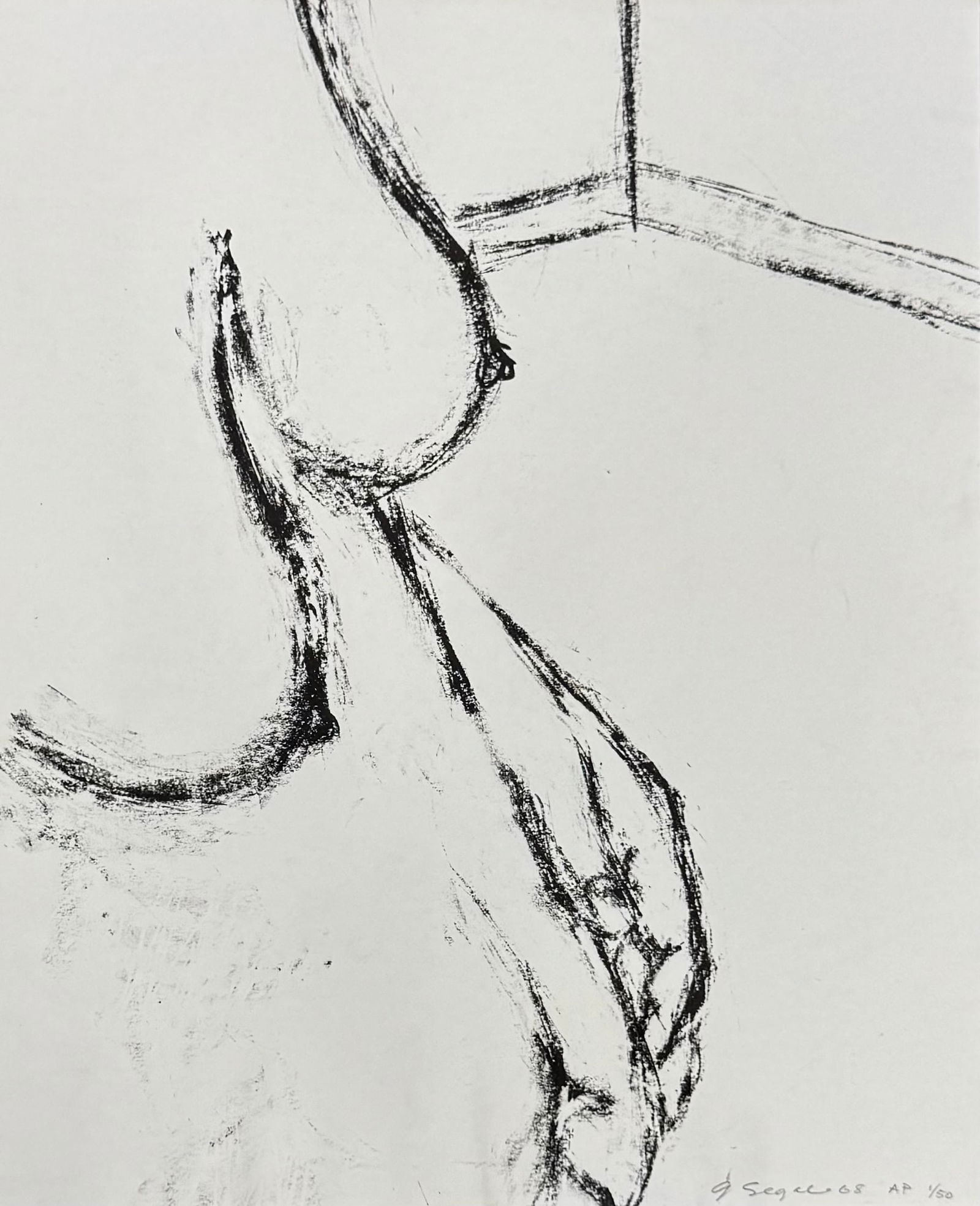 GEORGE SEGAL (1924-2000, American) Signed Nude Lithograph: Details coming soon. Domestic Flat Shipping Price: $35