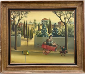 M BESSI Early 20th Century French School Meditteranian Landscape