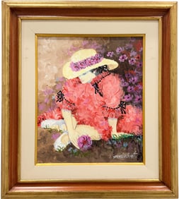 ARNALDO SINATTI (20th c, Brazilian) Woman With Hat