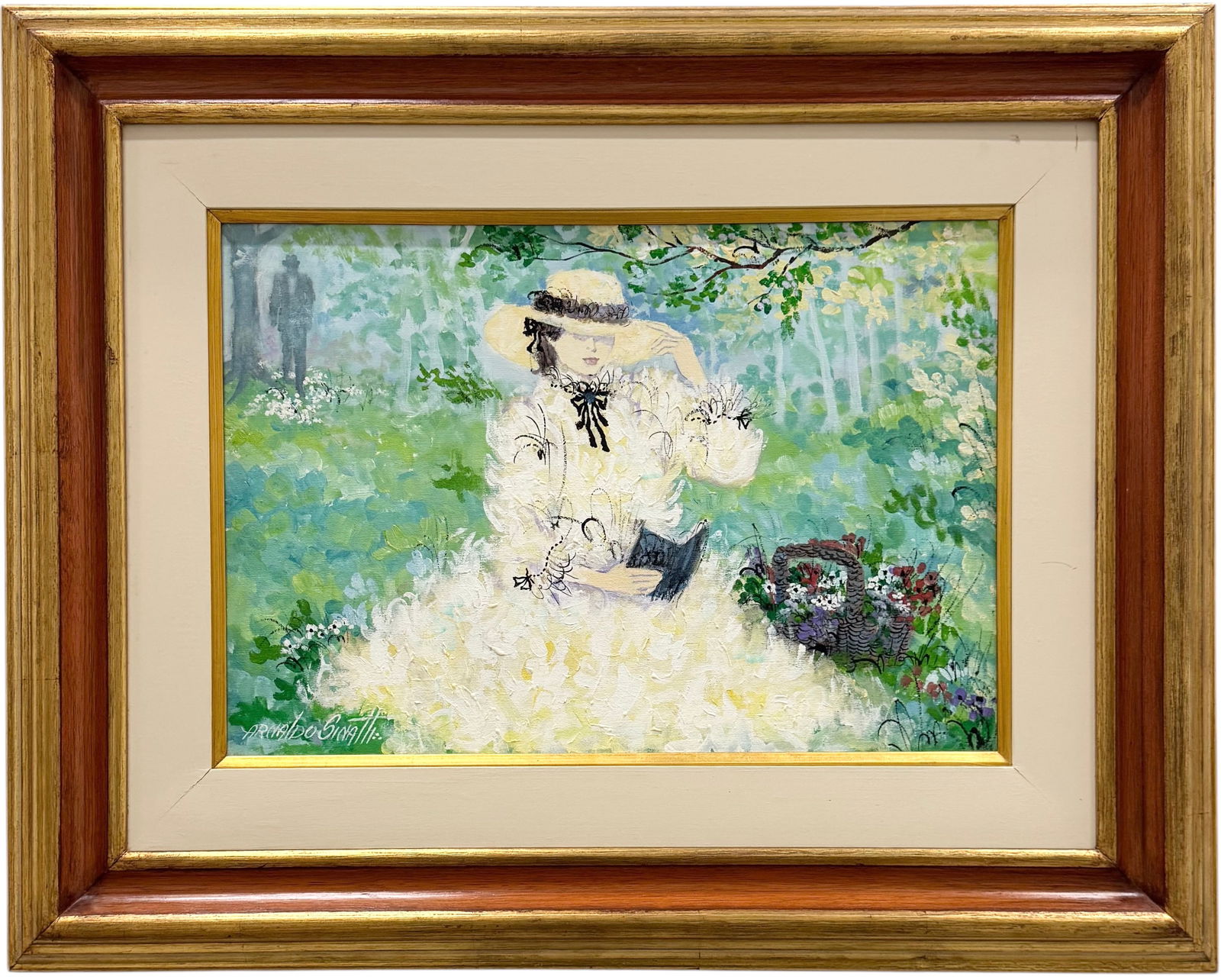 ARNALO SINATTI (20th c, Brazilian) Woman With Hat (1 of 3)