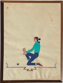 BEATIEN (LITTLE NO SHIRT) YAZZ (1929-2012, Arizona) Native American Art