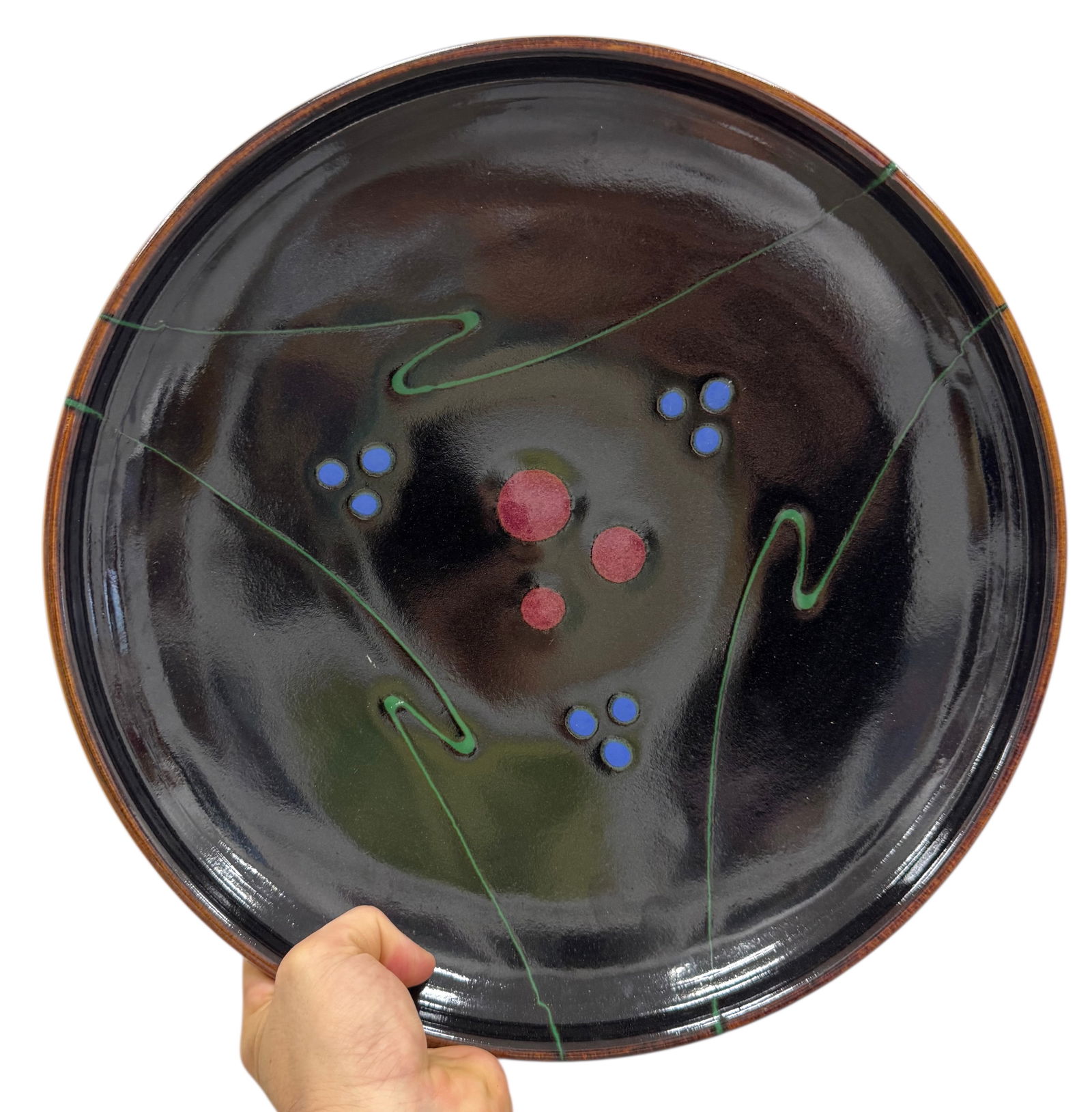 Rob Wiedmaier, Studio Pottery Signed Plate (1 of 2)