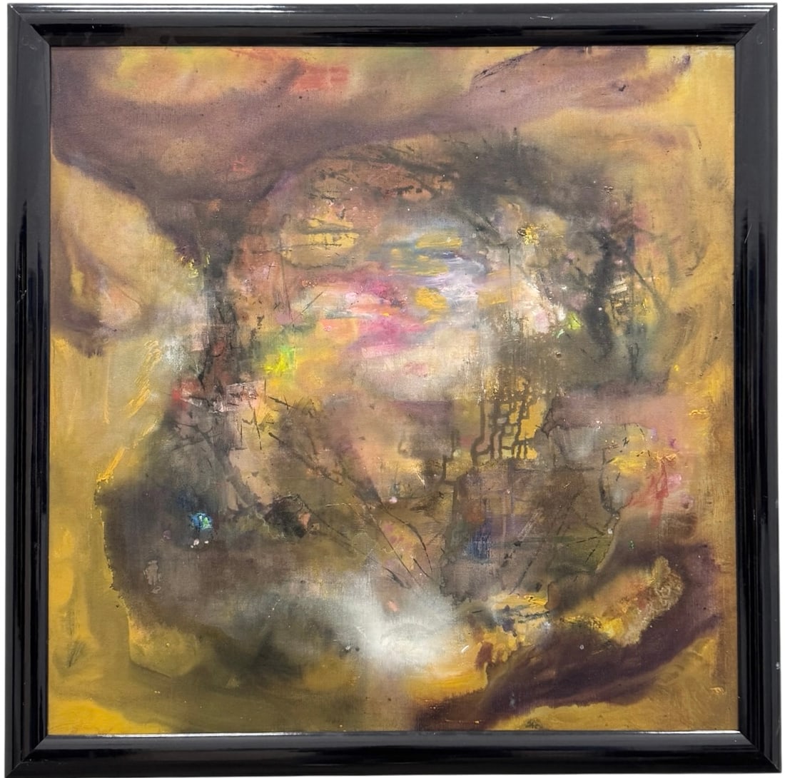 A. BLAINE RILEY (1912-2007, American) California Abstract Expressionist 1977 (1 of 2)