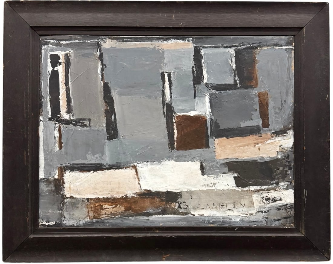 KATHERINE LANGLEY (1943-2024, American) Abstract Expressionist, Niagara Falls Artist (1 of 3)