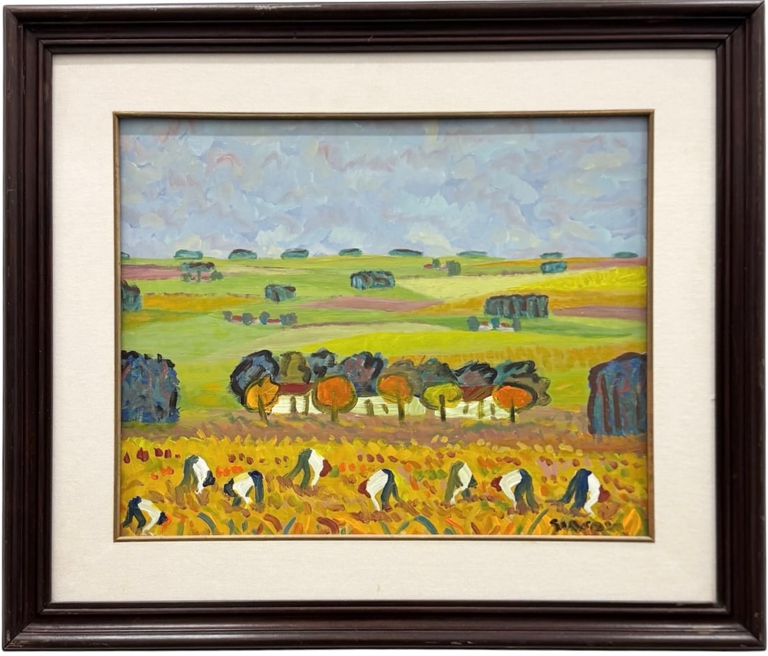 MARIO GIACOYA (b. 1951, Uruguay) Mod Landscape, Gallery Label Verso (1 of 4)