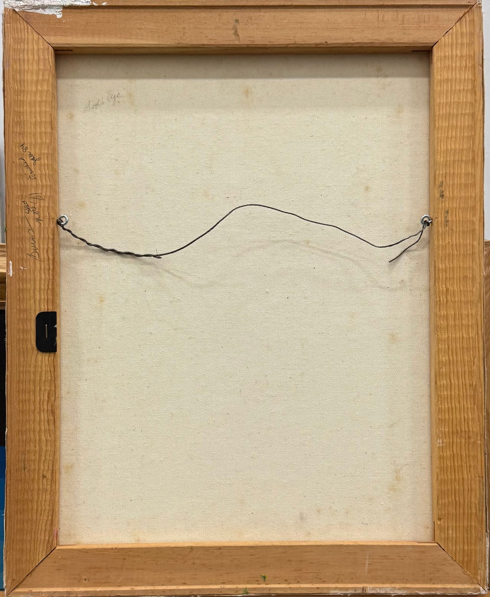 "God's Eye" Vintage American Abstract Expressionist Oil On Canvas Signed KIT 1983 - 3