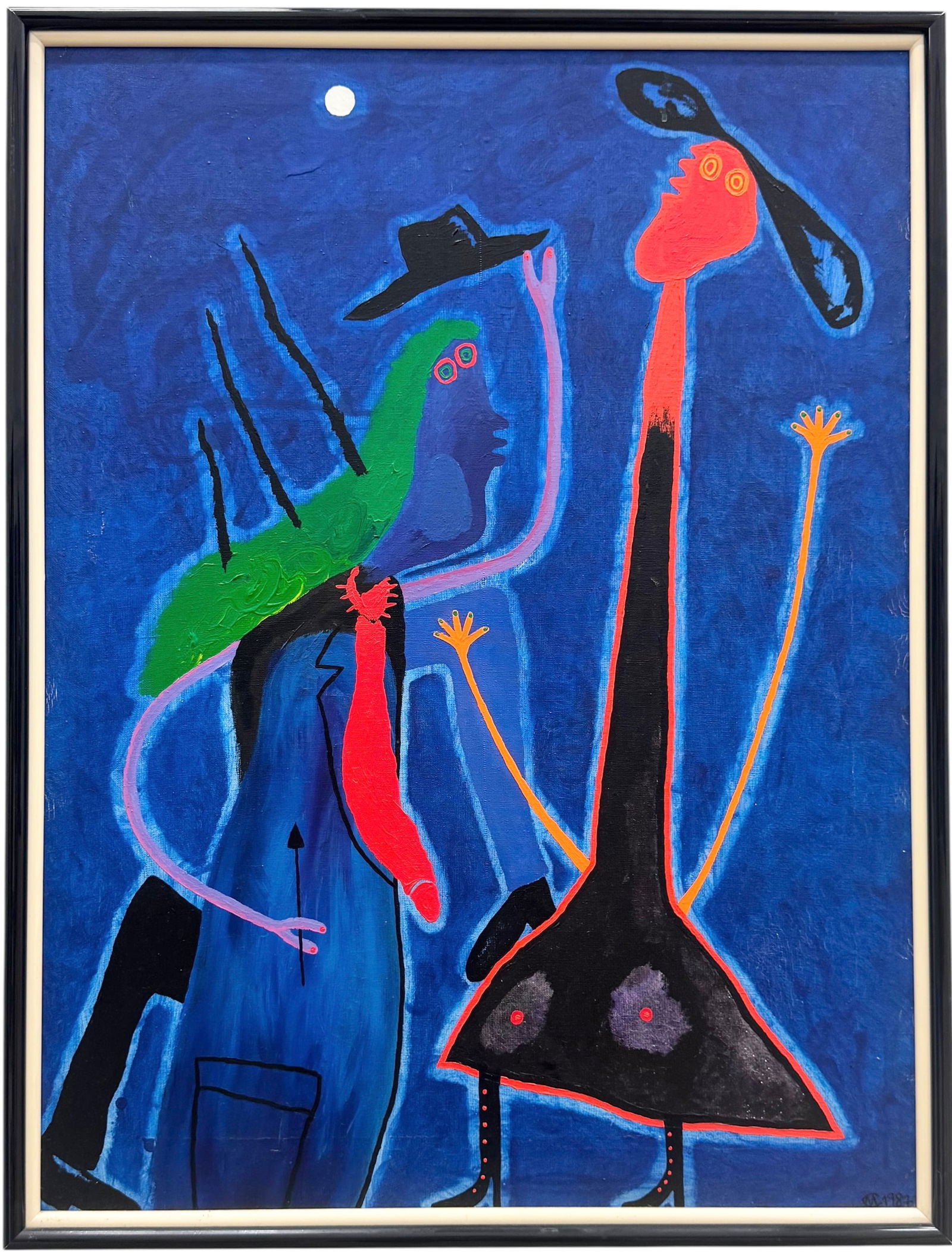 CRISTIAN MARAMBIO (b. 1965, Chile) "Hola Mi Amor" Signed & Dated 1987 (1 of 3)