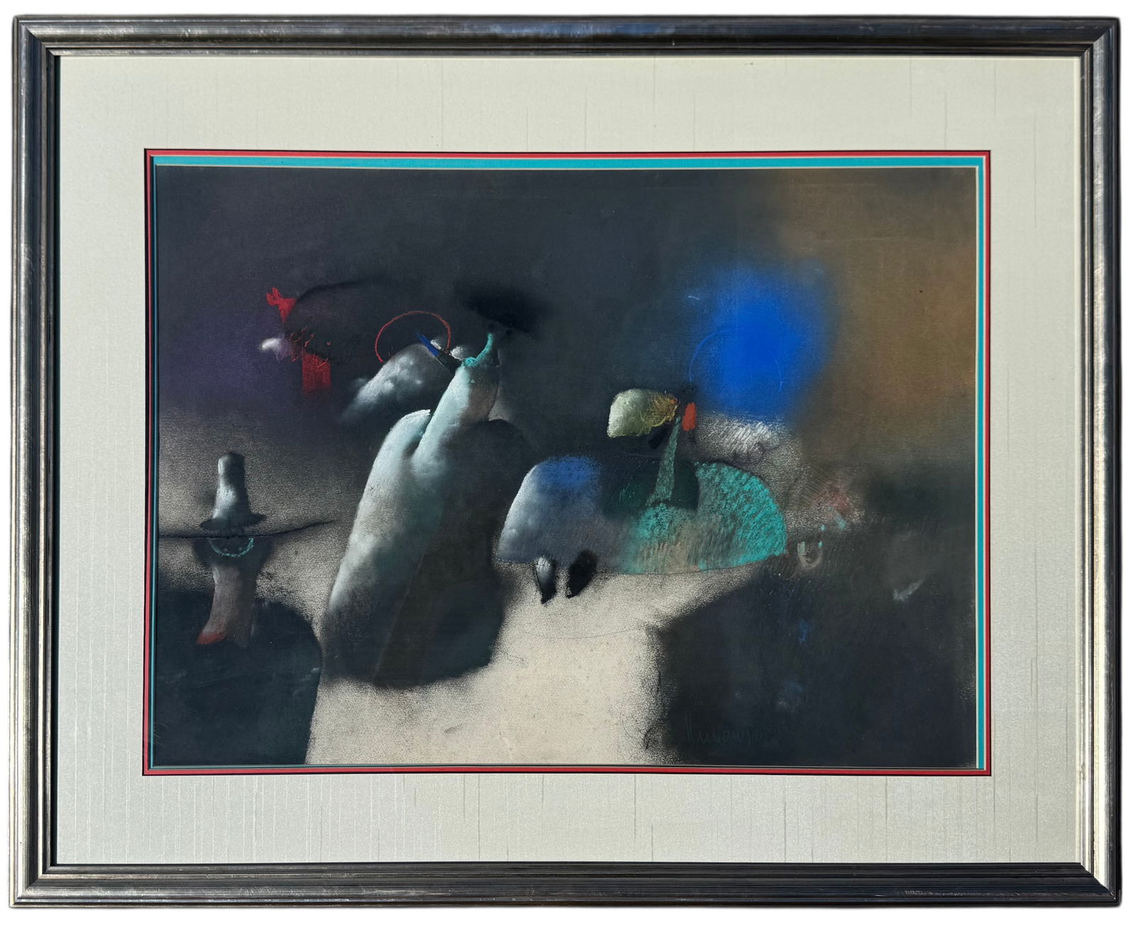 ELMAR ROJAS (1938-2018, Guatamala) Pastel, Important Artist, Estate Provenance (1 of 5)