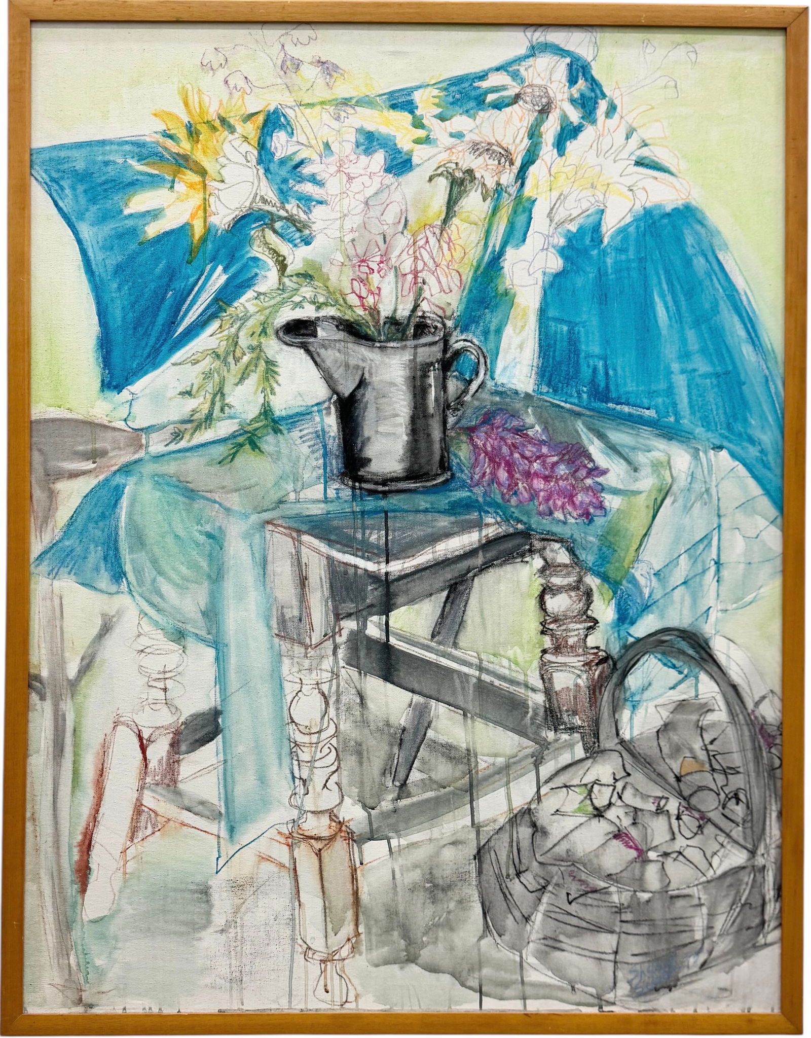SHELLEY SILVER (20th c, American) Monumental Still Life (1 of 3)