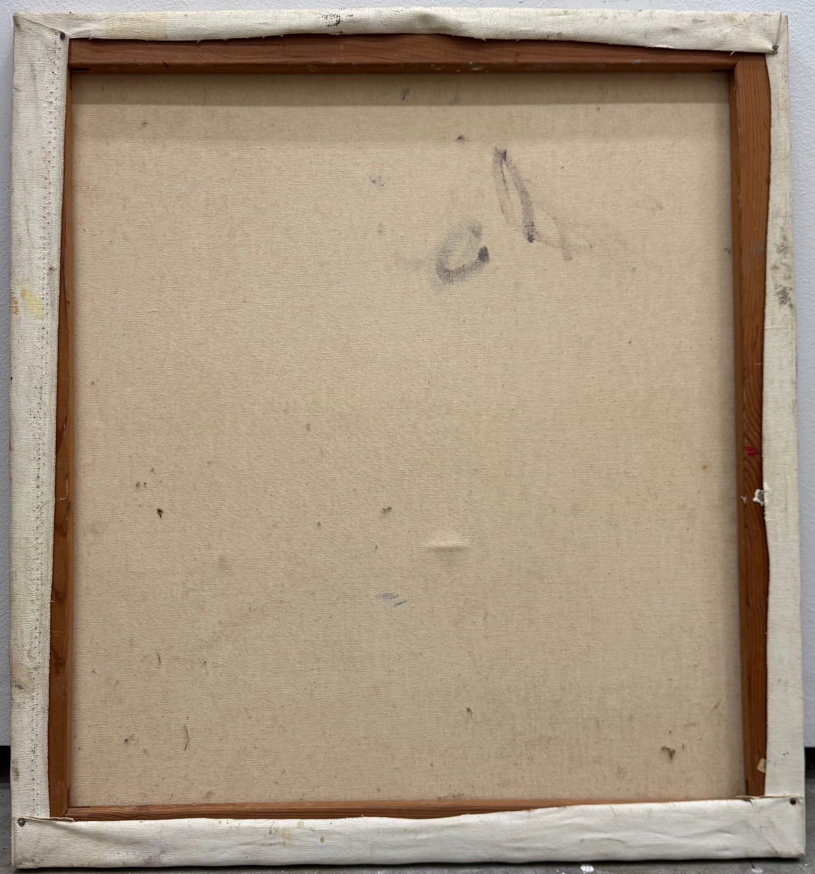 Mid-Century Abstract Expressionist Signed Illegibly Oil On Canvas - 3