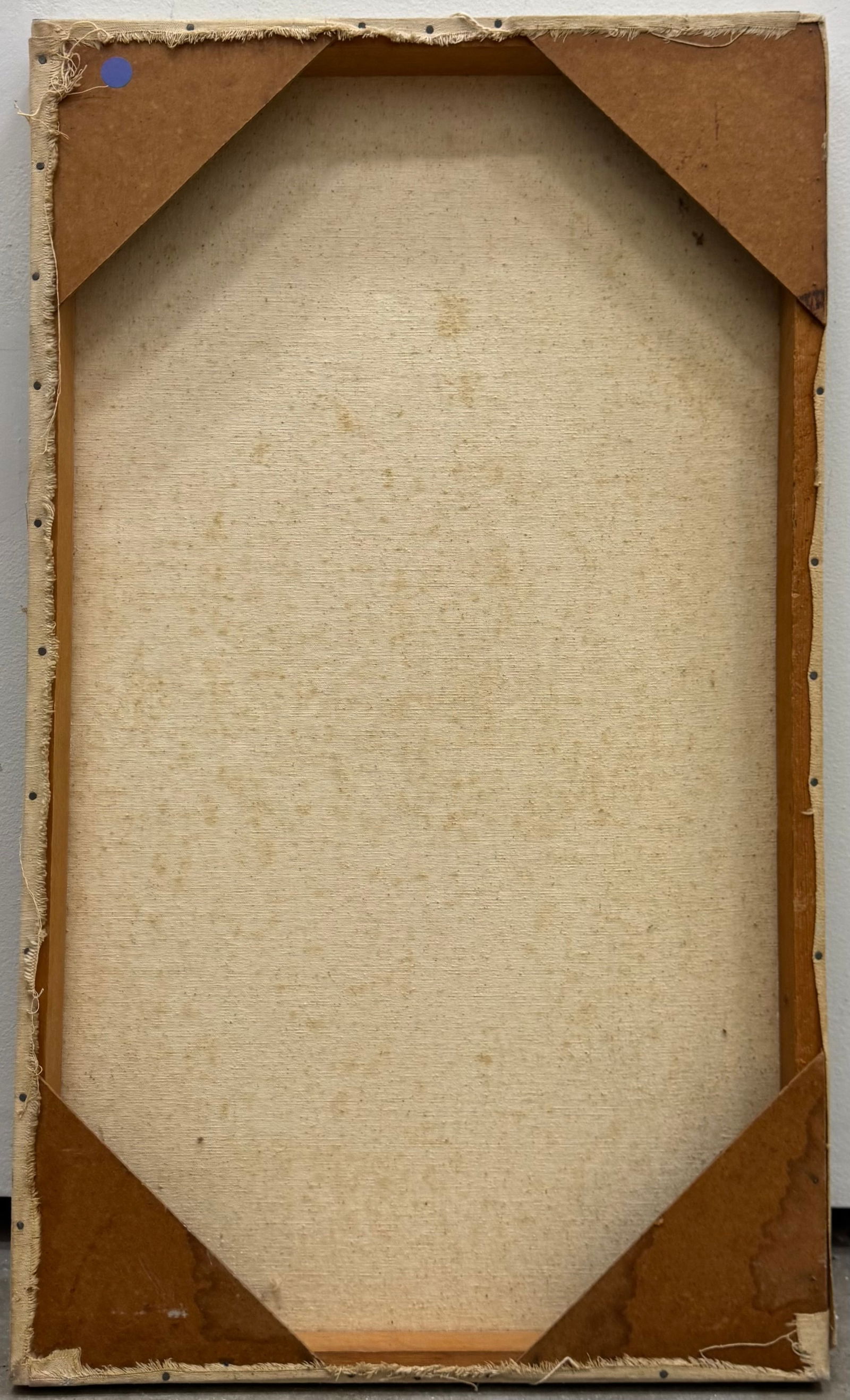 Mid-Century Modern Hard Edge Abstract, Soft Tones Signed Oil On Canvas - 3