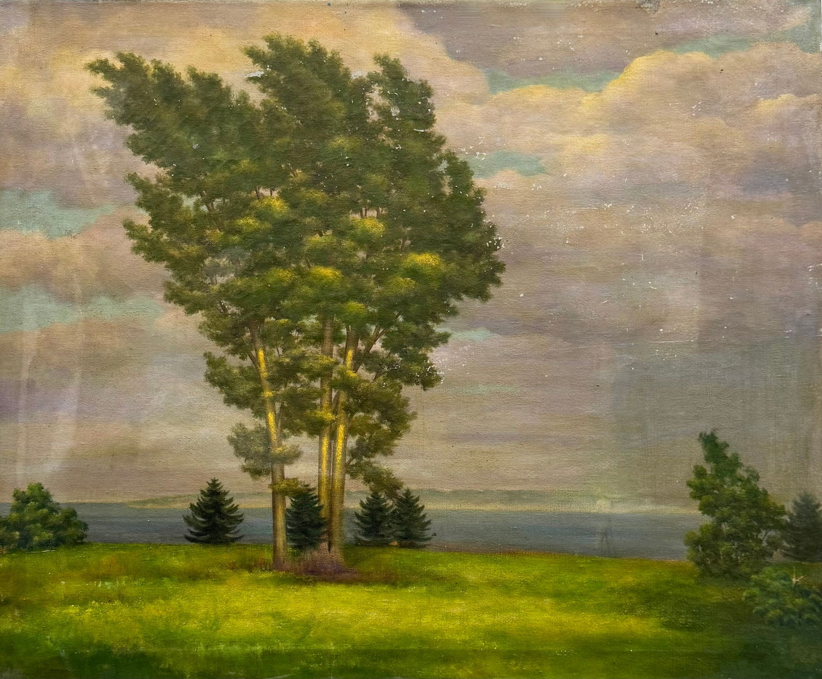 Early 20th Century American School Texas Landscape With Figure Signed Painting: Oil painting on canvas. More details coming soon on this painting. Check back