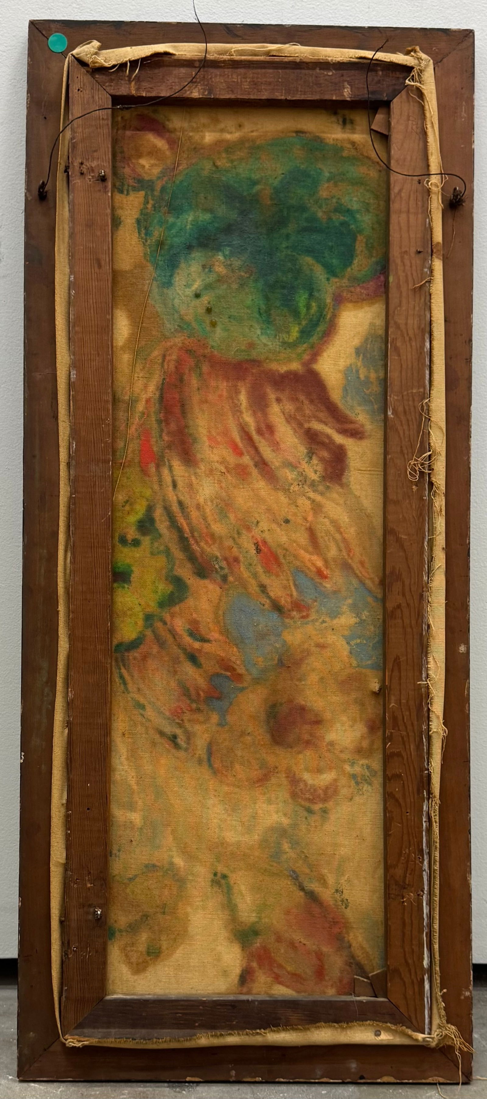 Mid Century Modern Figural Abstract Painting Signed & Dated 1952 - 4