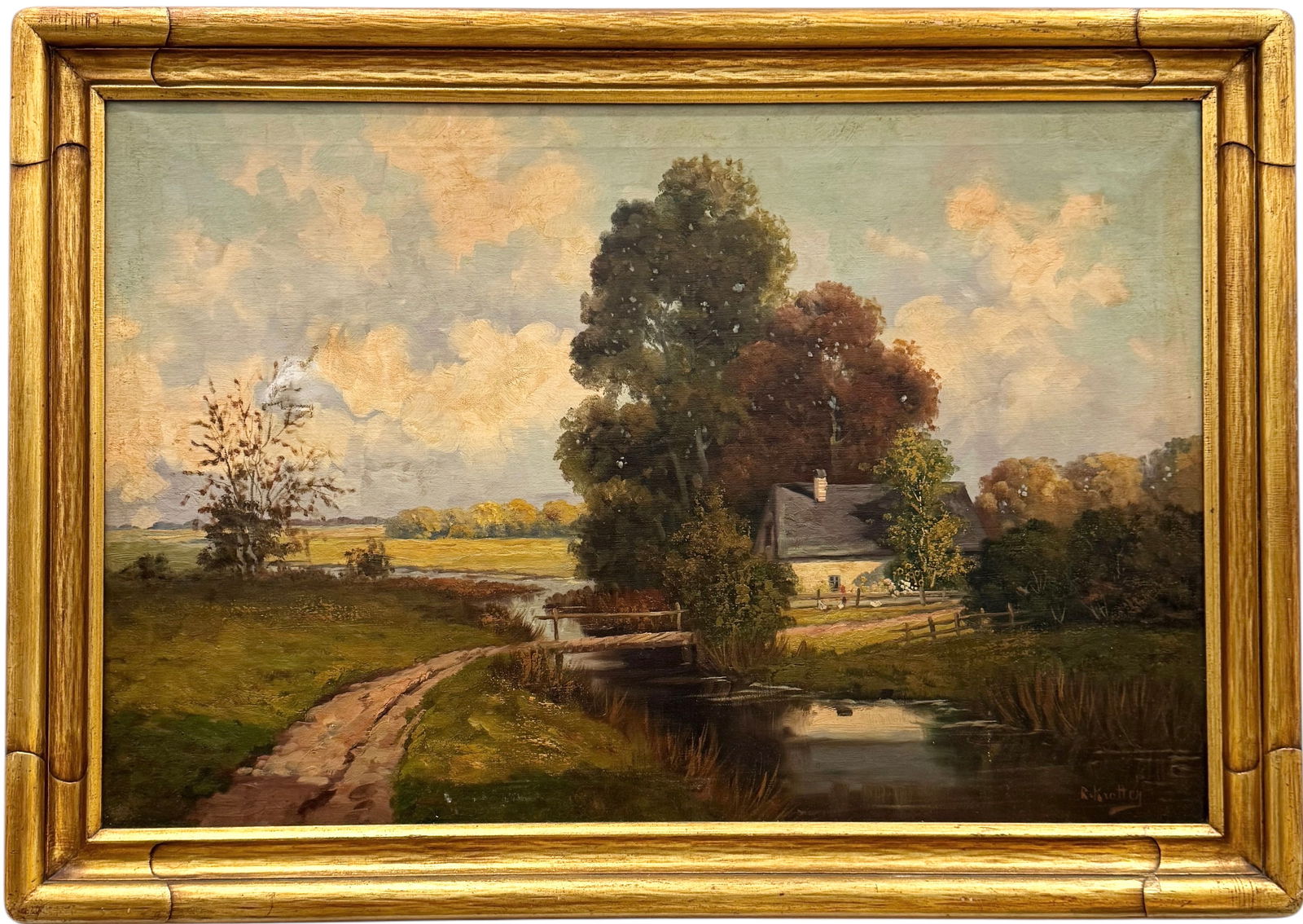 JOSEF KROTTER (b. 1894, Austria) Large Landscape, Vienna Artist (1 of 5)