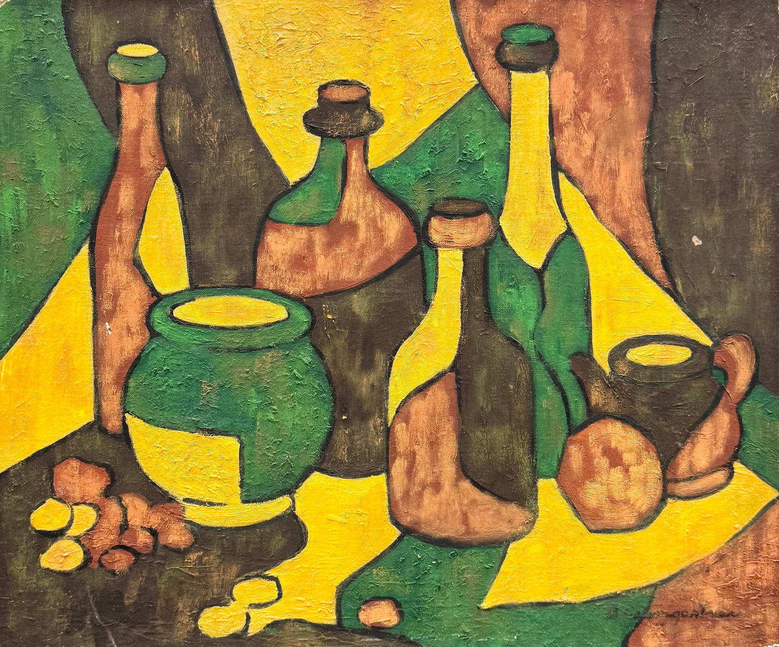 Barbara Baumgartner (1937-2021, American) Mid- Century Modern Still Life (1 of 3)