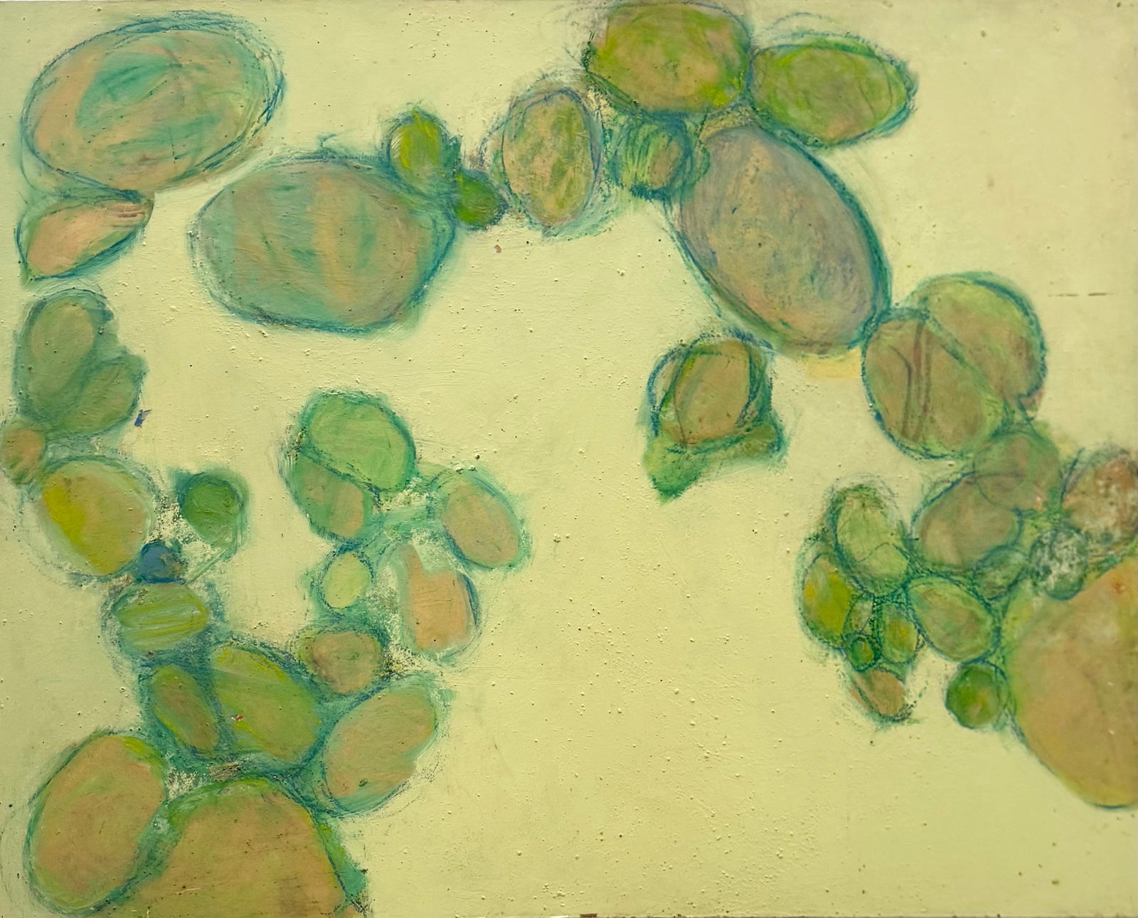 DUDLEY ZOPP (b 1941, American) Shivo Ham, Abstract, Kentucky Artist: Oil painting on wood 50 x 40 in. Domestic Flat Shipping Price: $320 *Oversized