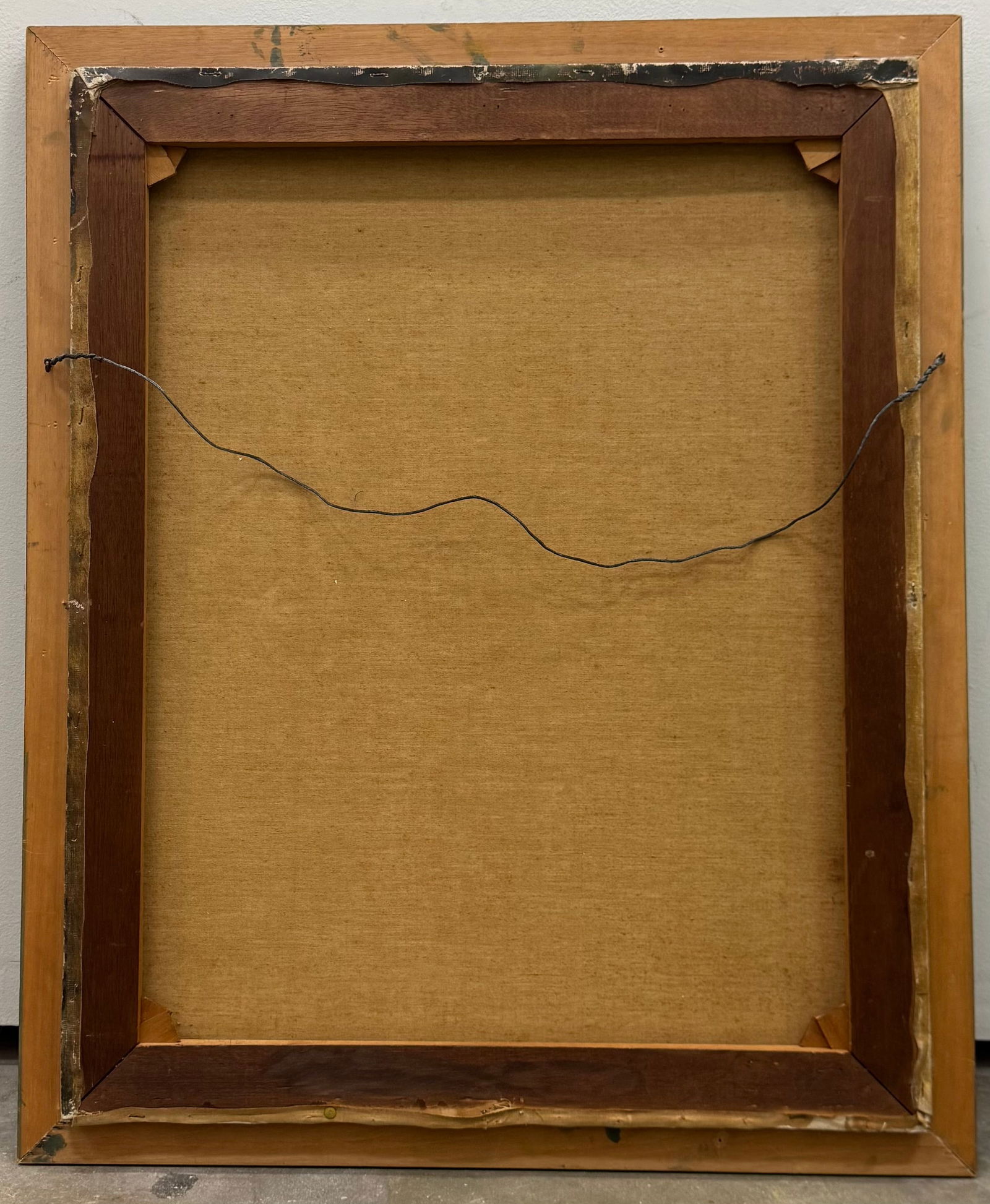 Nicely Framed Geometric Abstract Acrylic Painting On Canvas - 2