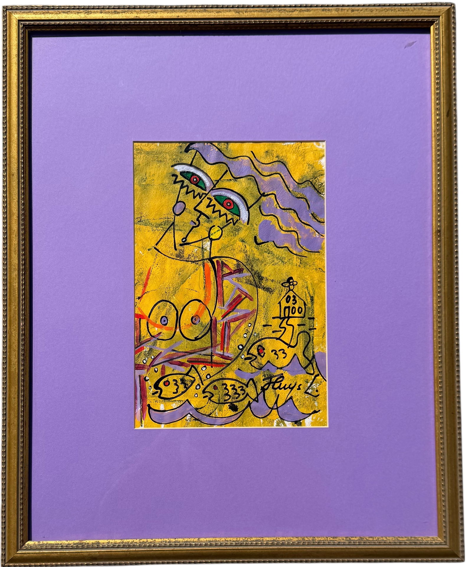 LUDO HUYS (20th c, Belgian) Abstract (1 of 2)