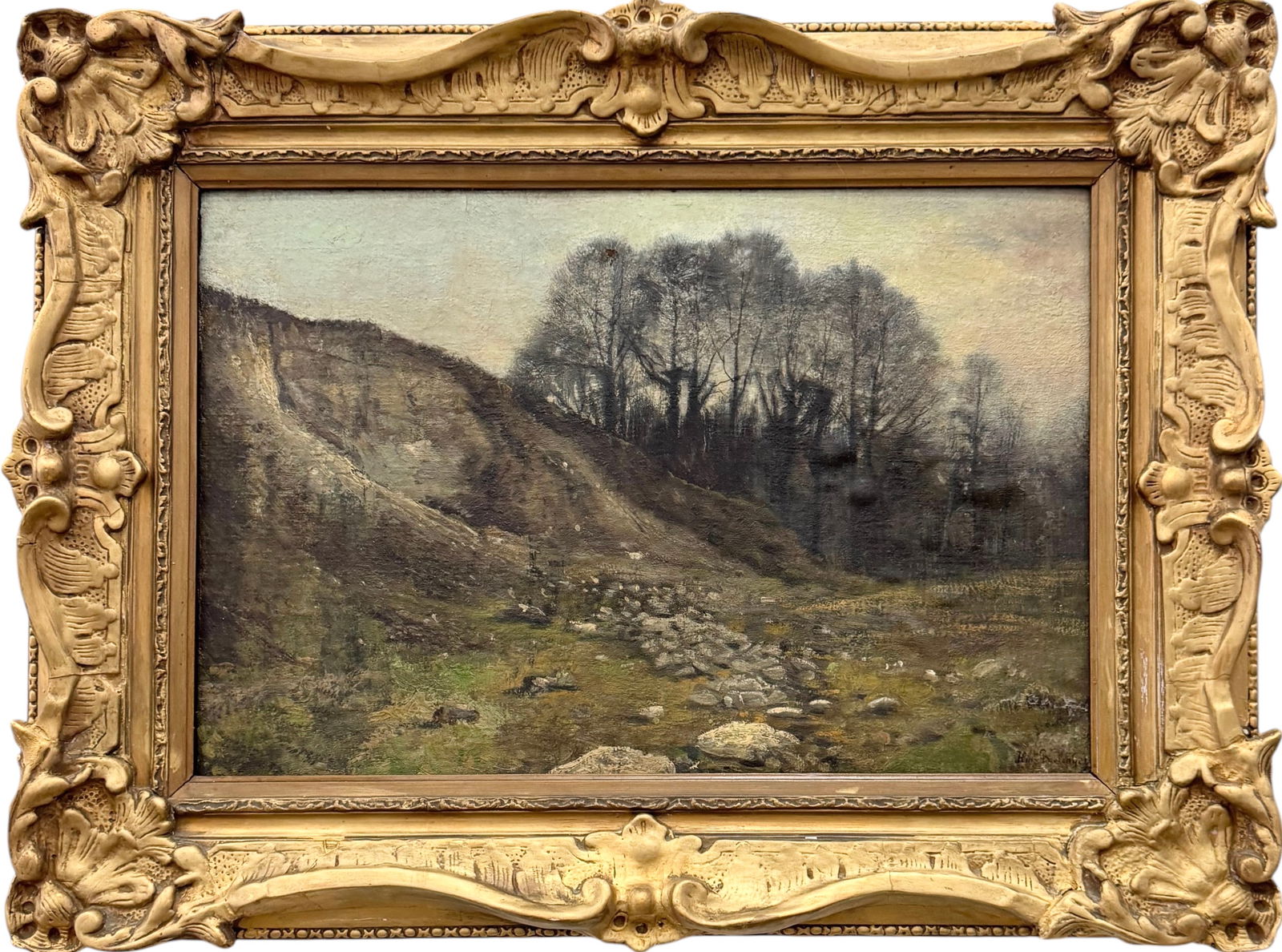 HIPPOLYTE BOULENGER (1837-1874, Belgium) Landscape (1 of 3)