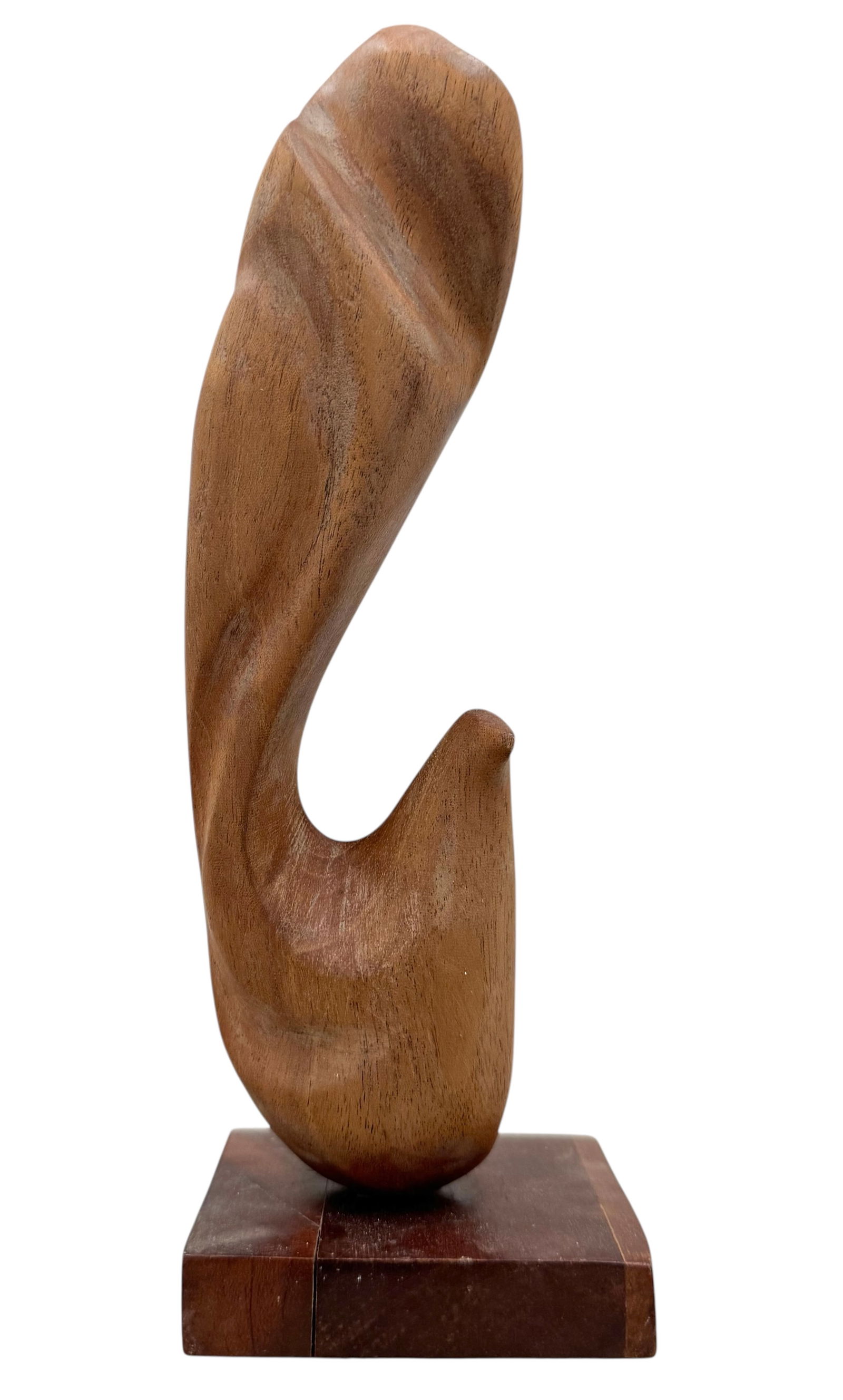 Vintage Cuban School Carved Wood Bird Sculpture 10": 10 x 3 x 3 in. Domestic Flat Shipping Price: $35
