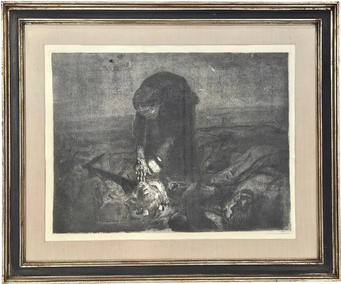KATHE KOLLWITZ Schlachtfeld (from the Peasants' War series) Etching (1 of 3)