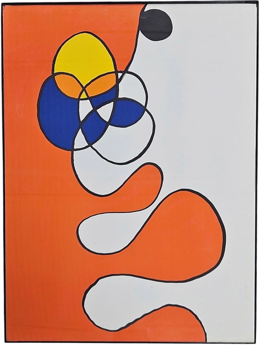 ALEXANDER CALDER, Derriere Le Miiror Lithograph: 15 x 11 in. Domestic Flat Shipping Price: $55