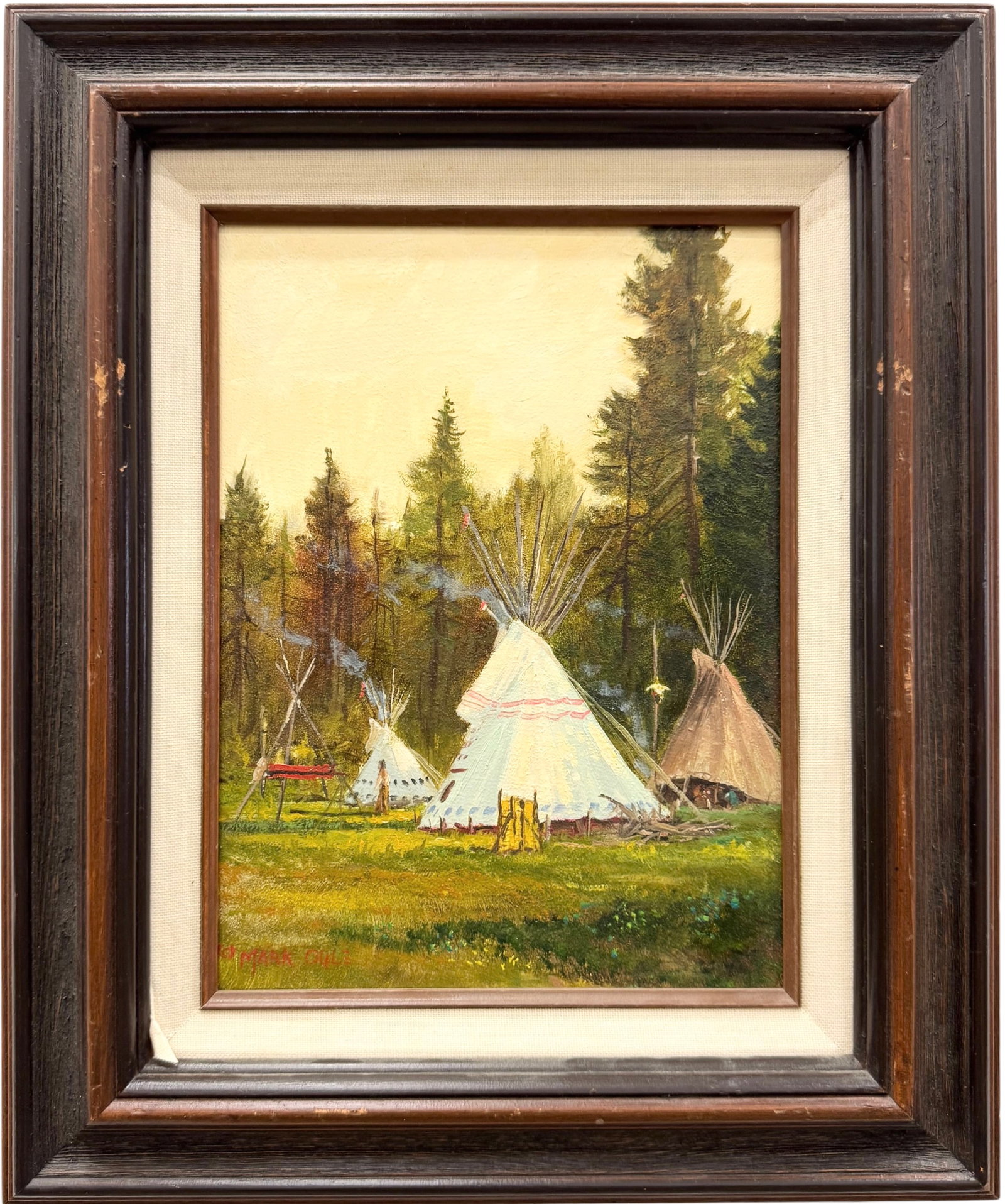 MARK OGLE (b. 1952, Montana) American Indian Settlement (1 of 4)