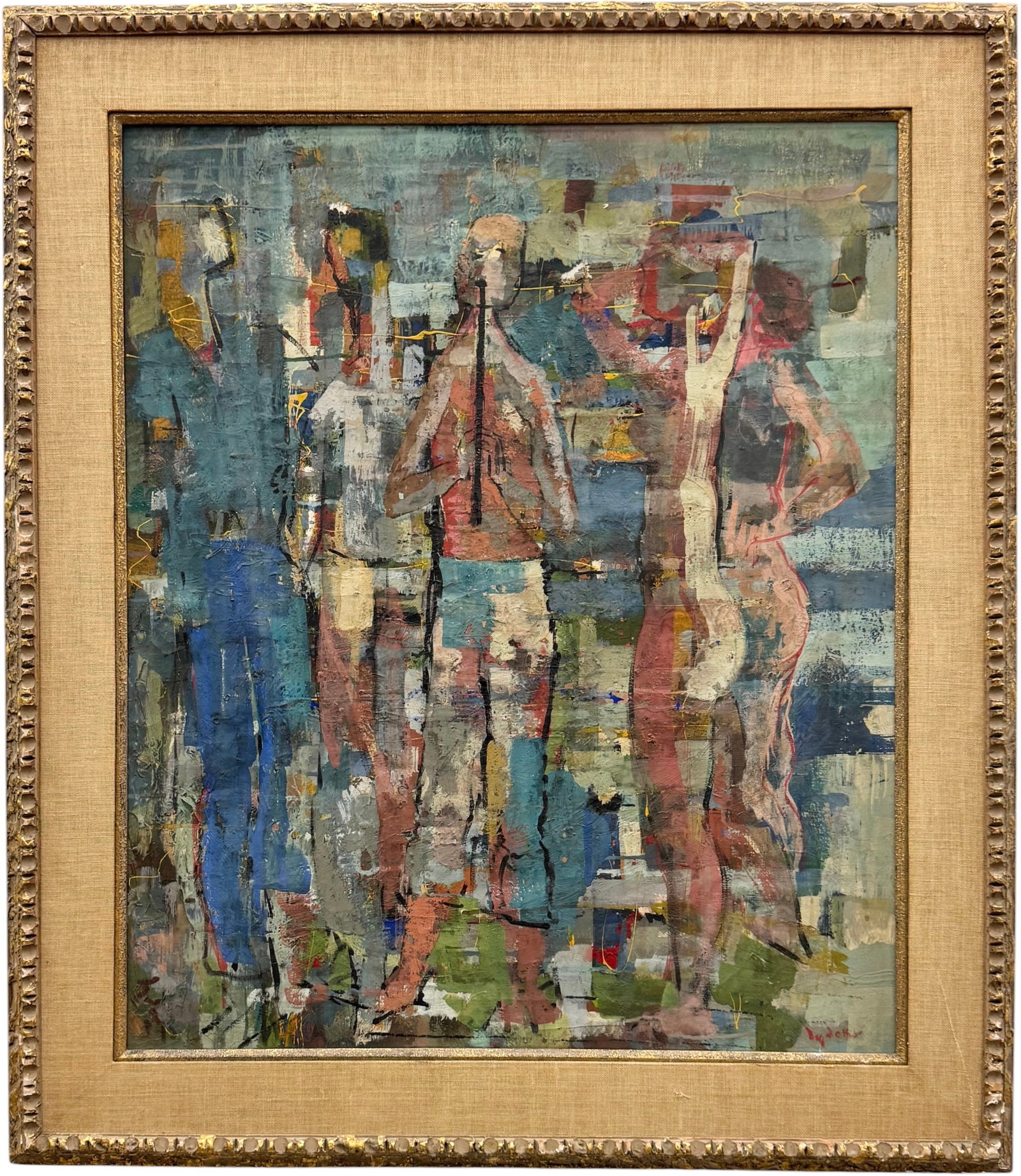 FREDERICK LYDER FREDERICKON (b. 1905, Norway) Abstract "The City" (1 of 3)
