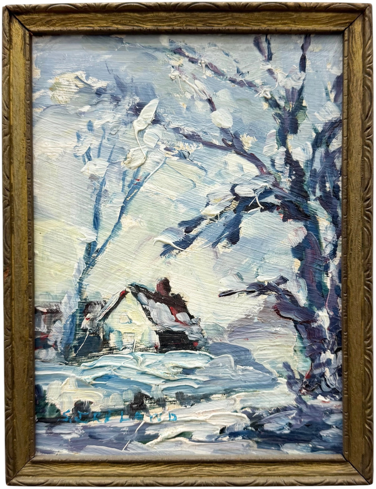 SARAH IRELAND (20th c, Maryland) Winter Scene (1 of 3)