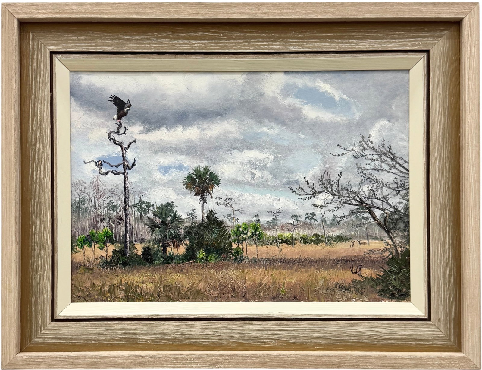 SAM VINIKOFF (1919-2010, Florida) Big Cypress, Everglades Landscape (1 of 3)
