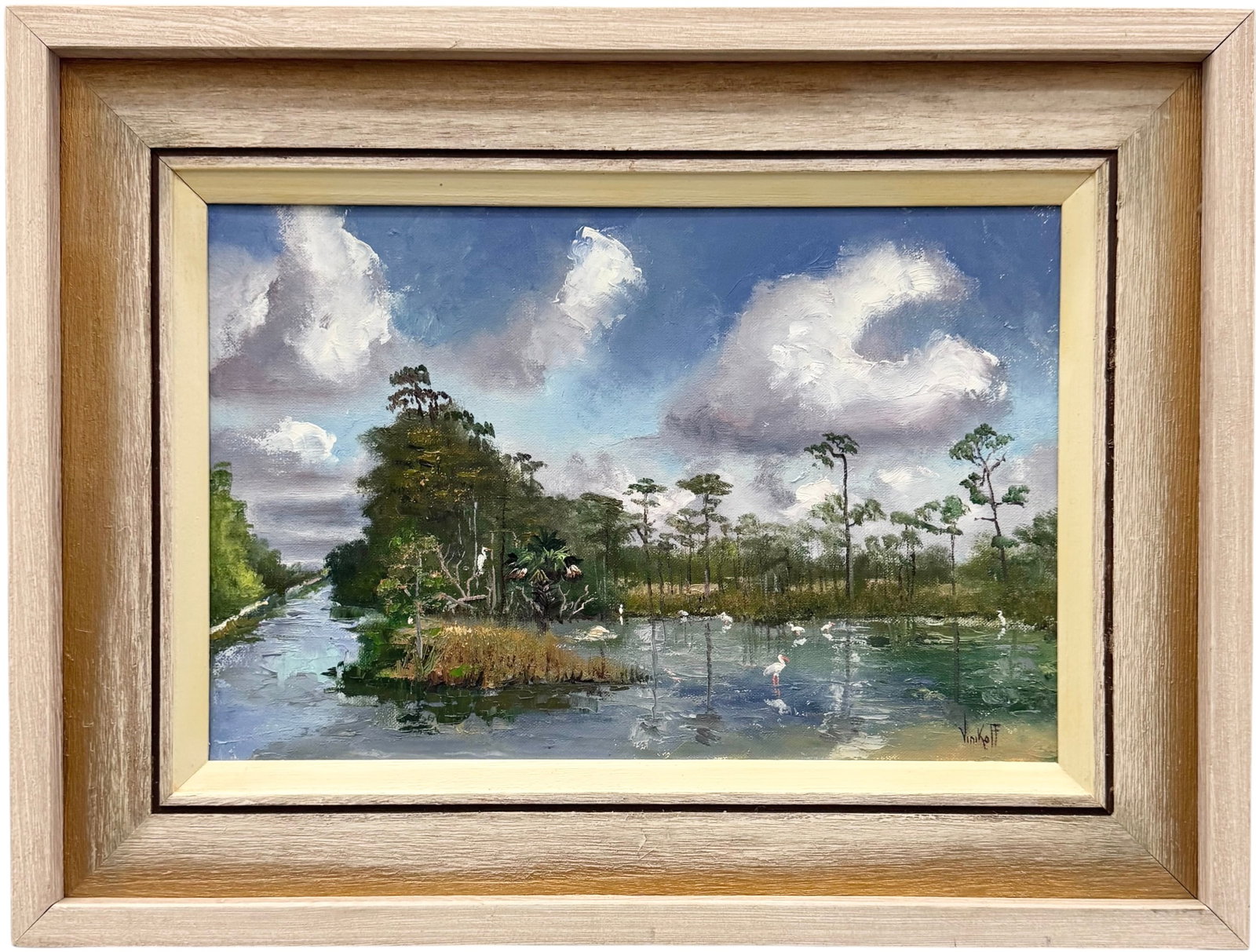SAM VINIKOFF (1919-2010, Florida) Along The Turner River, Big Cypress (1 of 4)