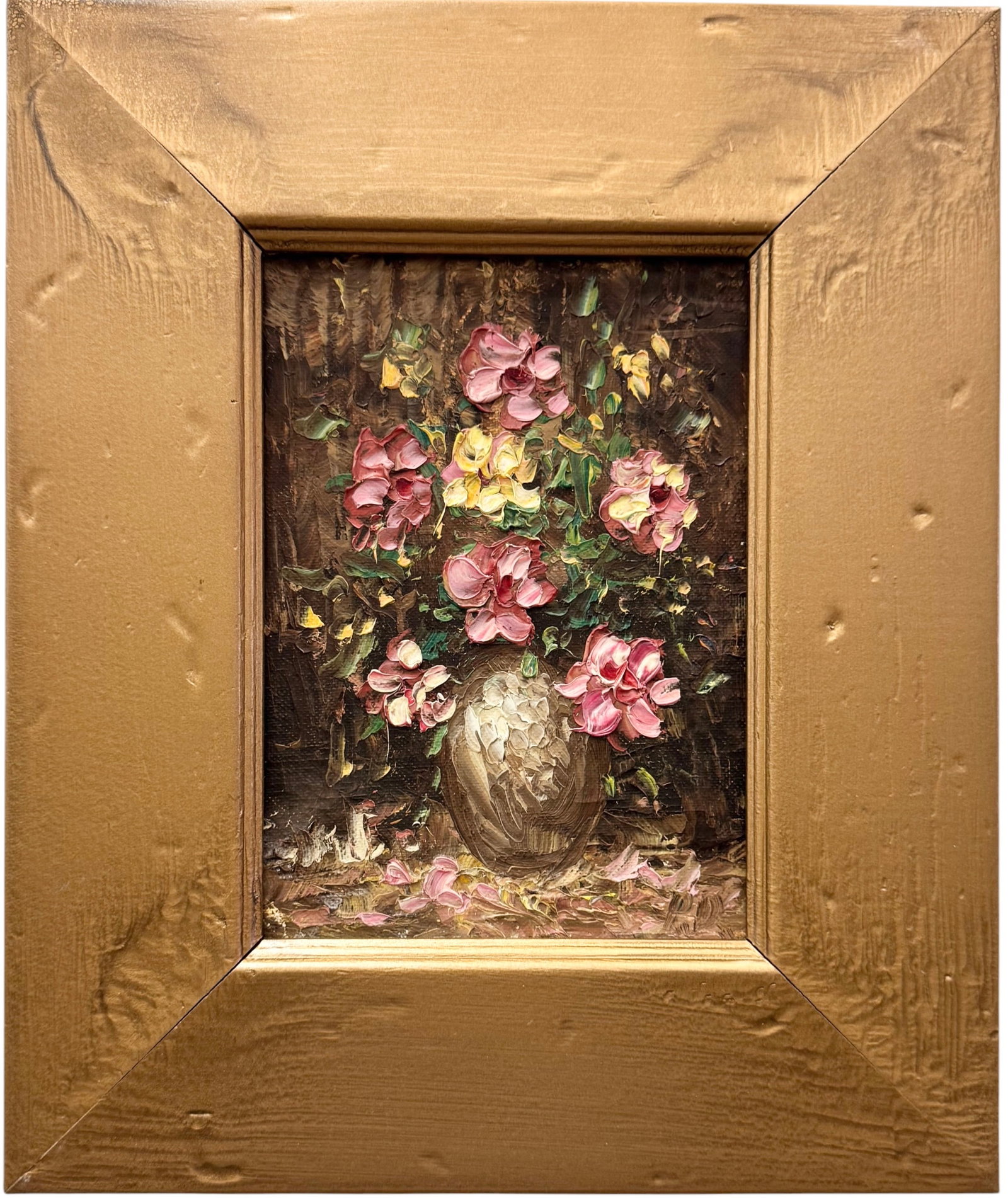 Early 20th Century American Impressionist Still Life Of Flowers Signed With Monogram (1 of 3)