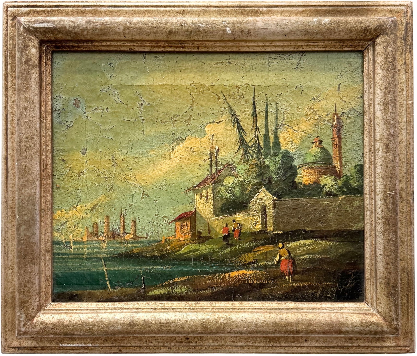 Italian Venetian School Old Master Coastal Landscape (1 of 3)