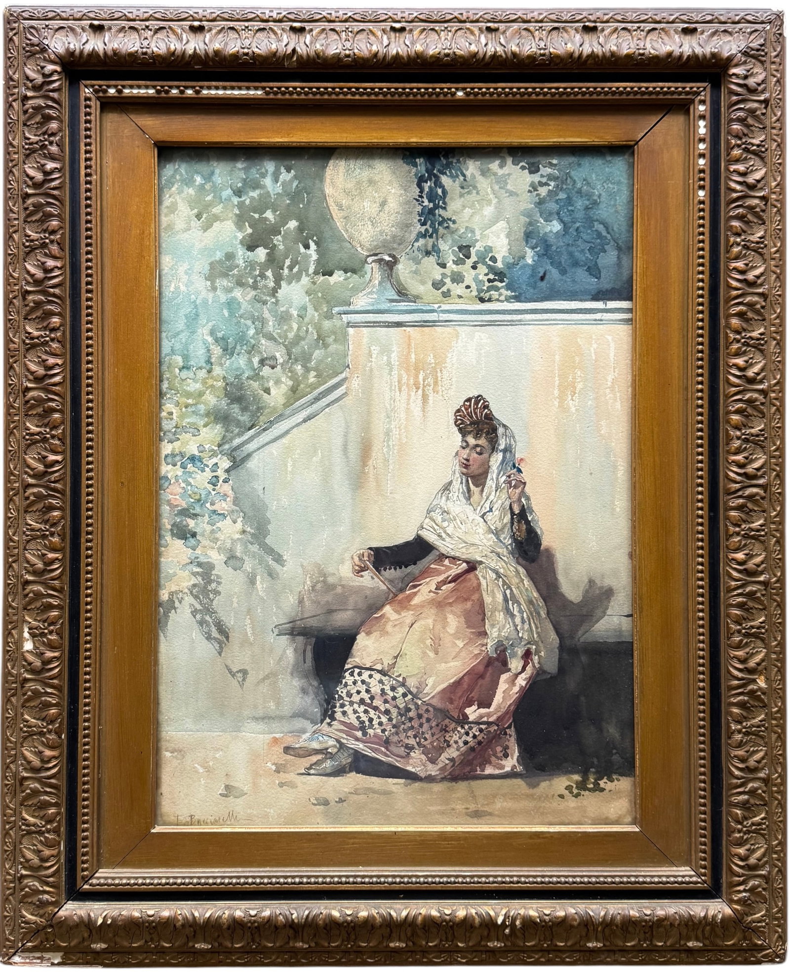 Filippo Bartolini (1861–1908, Italian) Resting Lady (1 of 2)
