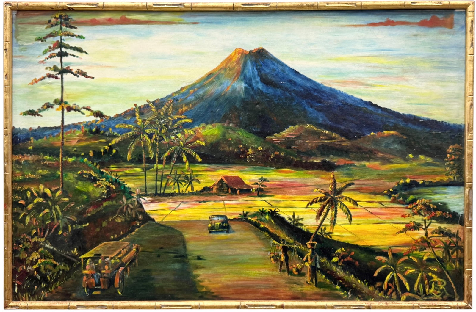 OMAR YAHYA (20th c, Indonesia) Mayon Volcano, Philippines (1 of 4)