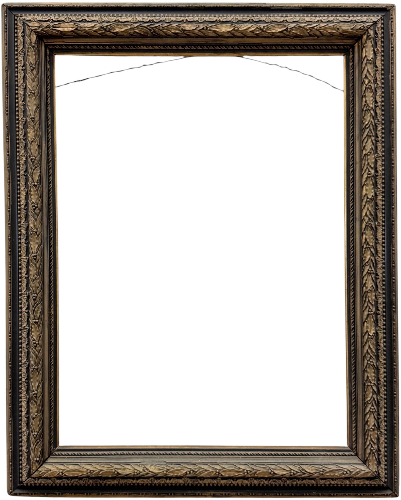 19th Century Laurel Leaf Pattern Picture Frame 29 5/8 x 22 3/8 in, 36 1/2 x 29 1/4 in (1 of 3)