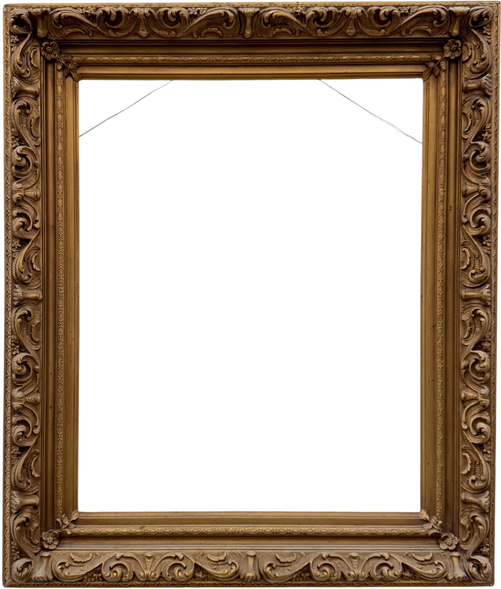 19th Century Ornate French Rococo Revival Gilt Wood and Gesso Picture Frame (1 of 3)