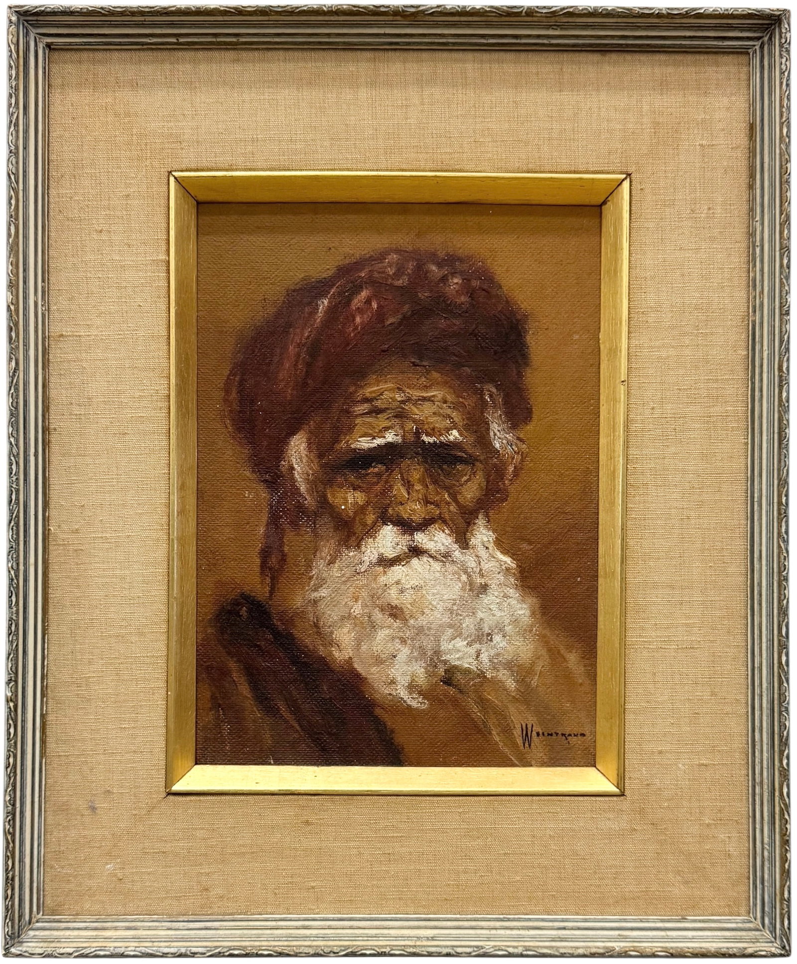 WILLIAM WEINTRAUB (1926-2026, Israeli) Portrait, Tel Aviv Label (1 of 4)