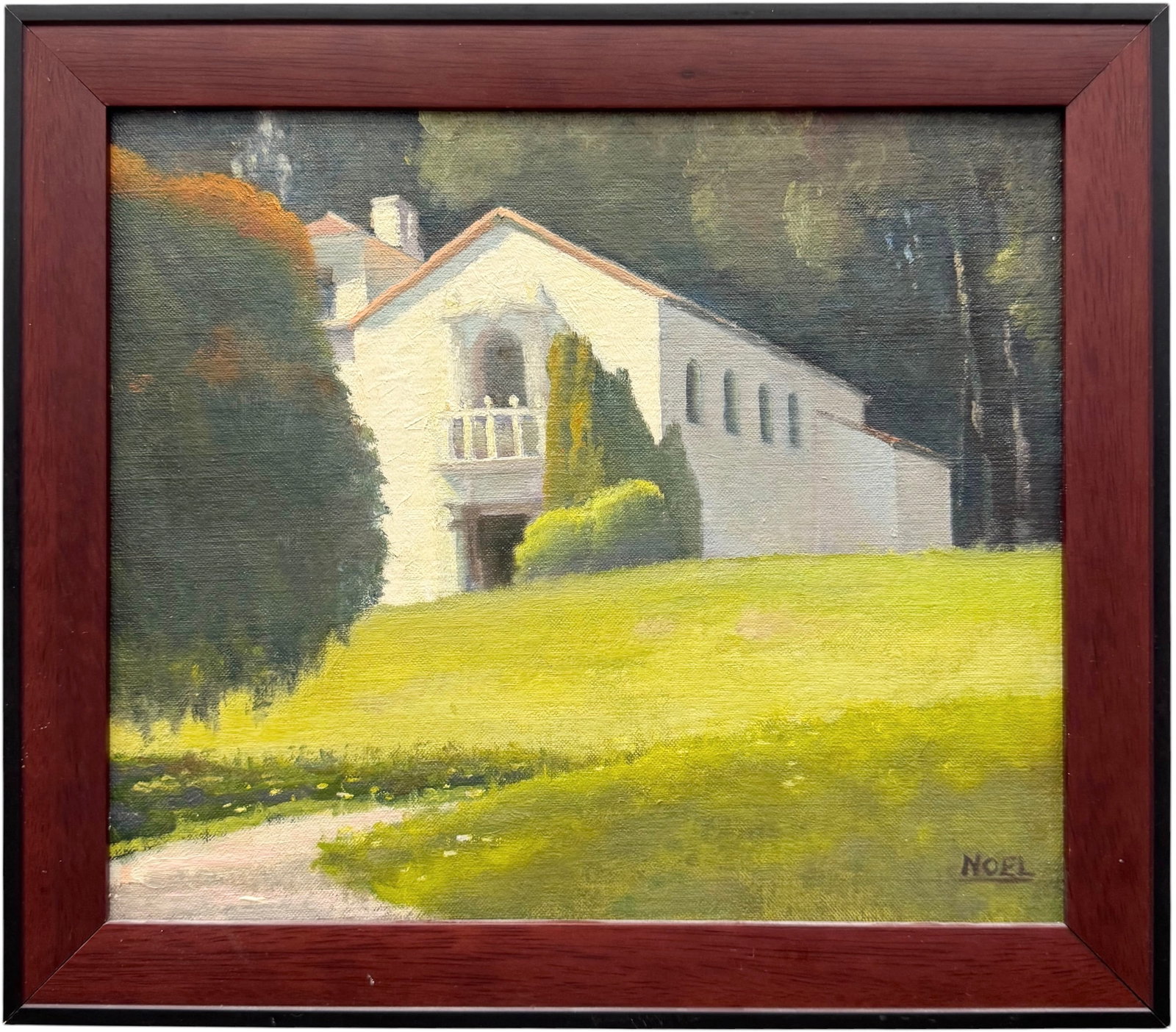 The Chapel of Our Lady, Presidio of San Francisco Signed Impressionist Painting (1 of 4)