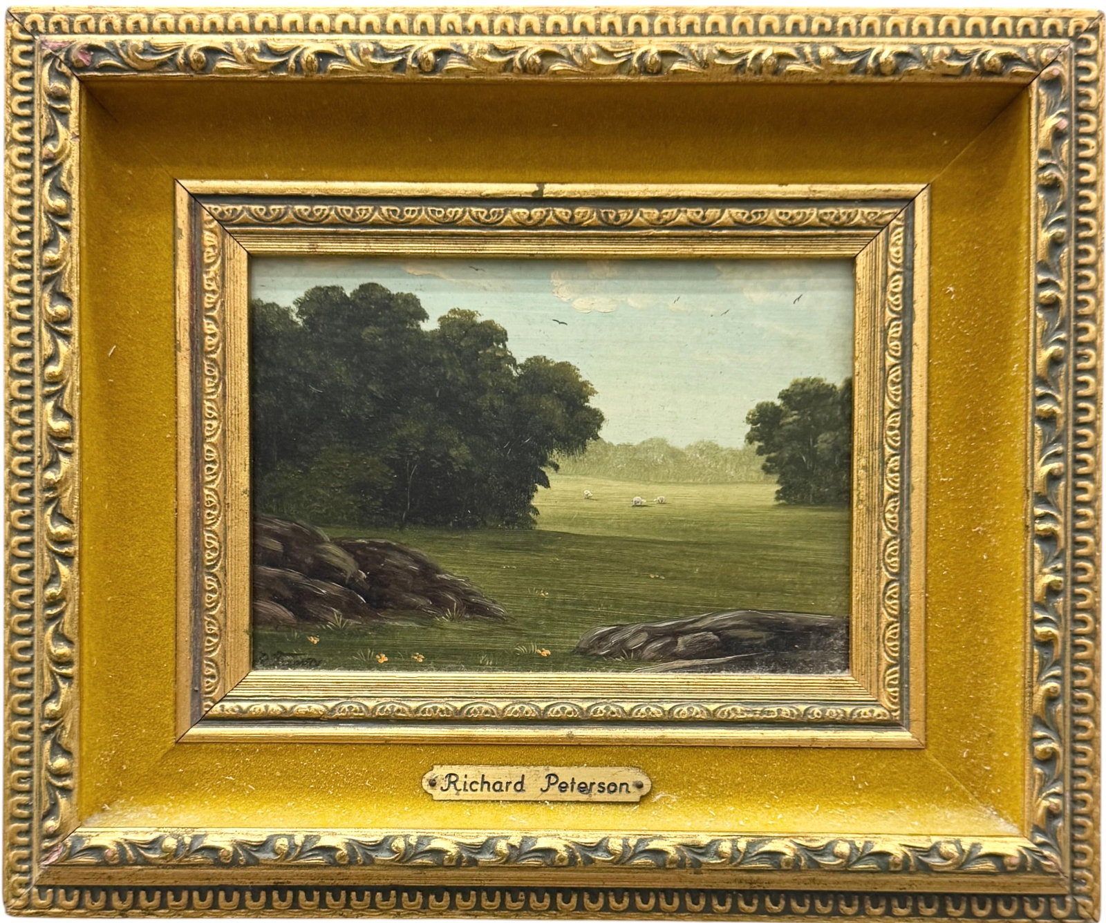 RICHARD PETERSON (b. 1947, California) Pastoral Landscape (1 of 4)