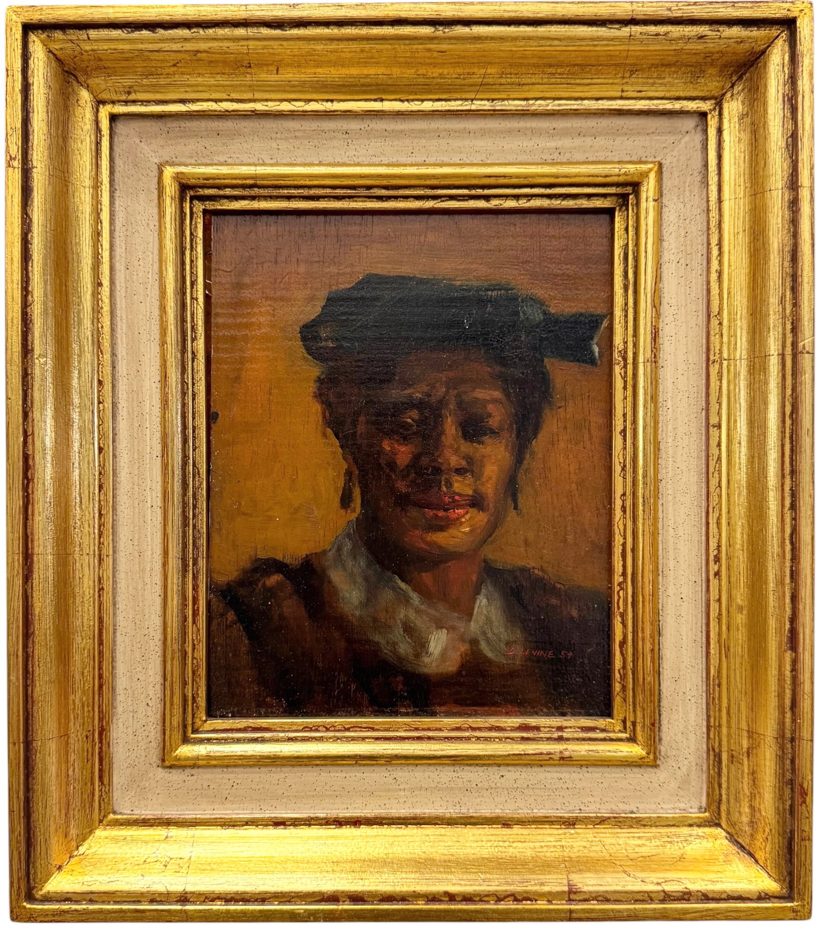 DAVID LEVINE (1926-2009, New York) Black Portrait, 1959 (1 of 4)