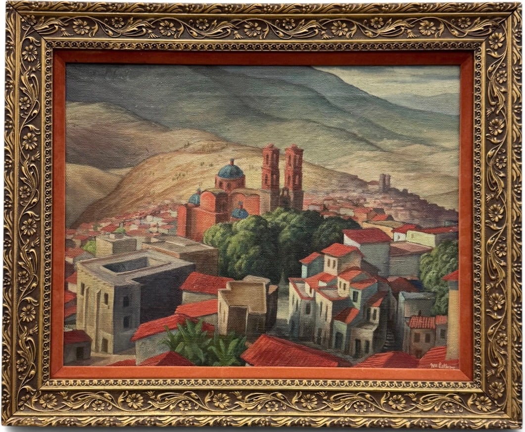 WILLIAM CAMPBELL ESTLER (1912-1981, American WPA) Taxco de Alarcon, Mexico (1 of 4)