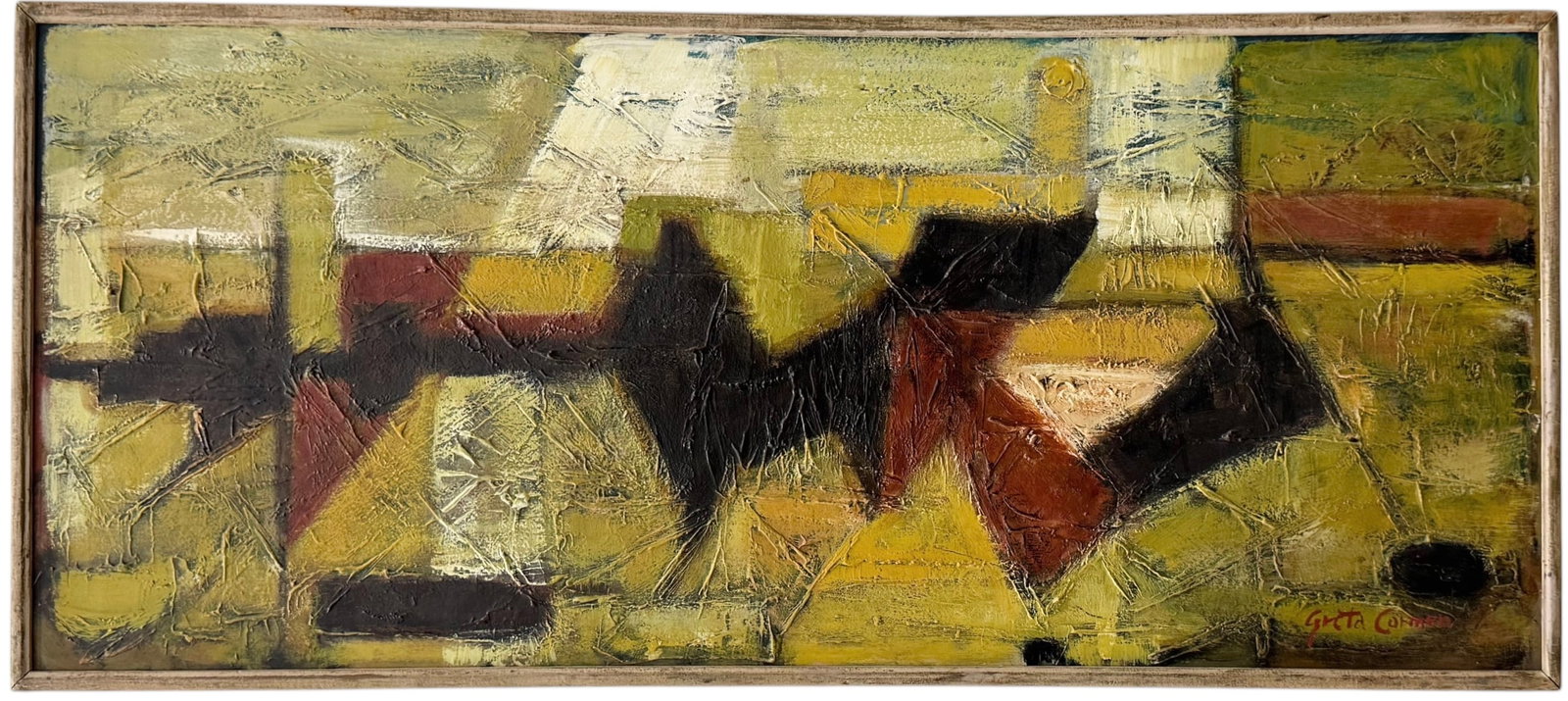 GRETA CARMEN (1930-1987, Peru) Mid-Century Abstract (1 of 3)