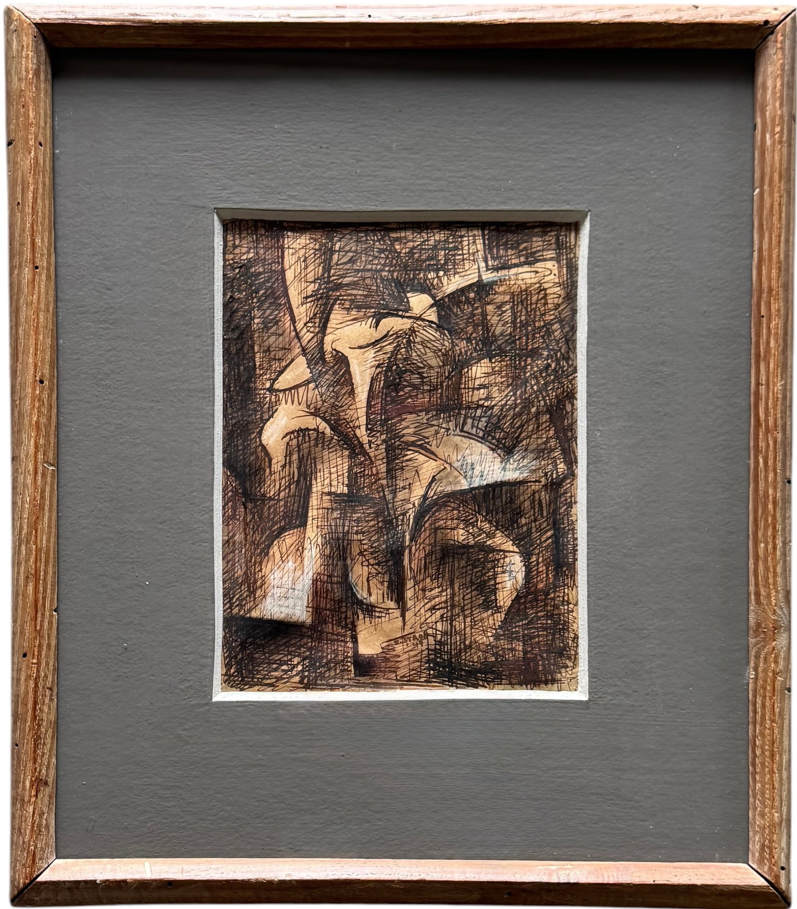 EARL STROH (1924-2005, New Mexico) Taos School Abstract, 1949 (1 of 3)