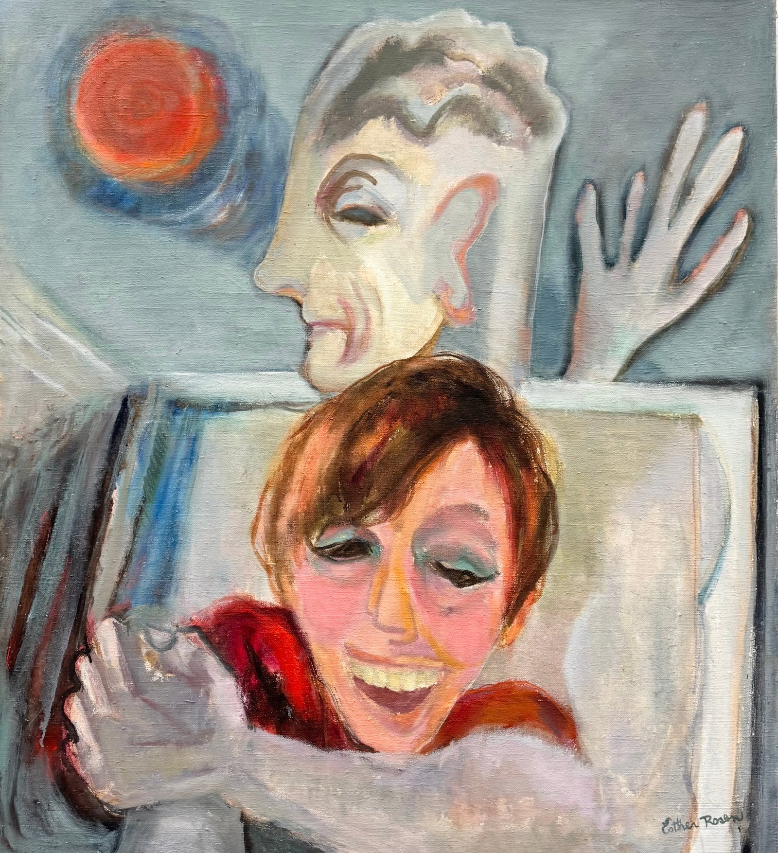 ESTHER YOVITS ROSEN (1916-1999, American) Surrealist, Florida Artist (1 of 3)