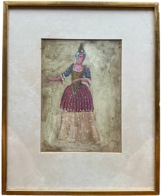 Lorenzo Ghiglia, Costume Design 'Spring' for Dido and Aeneas, Wright Hepburn Gallery Label