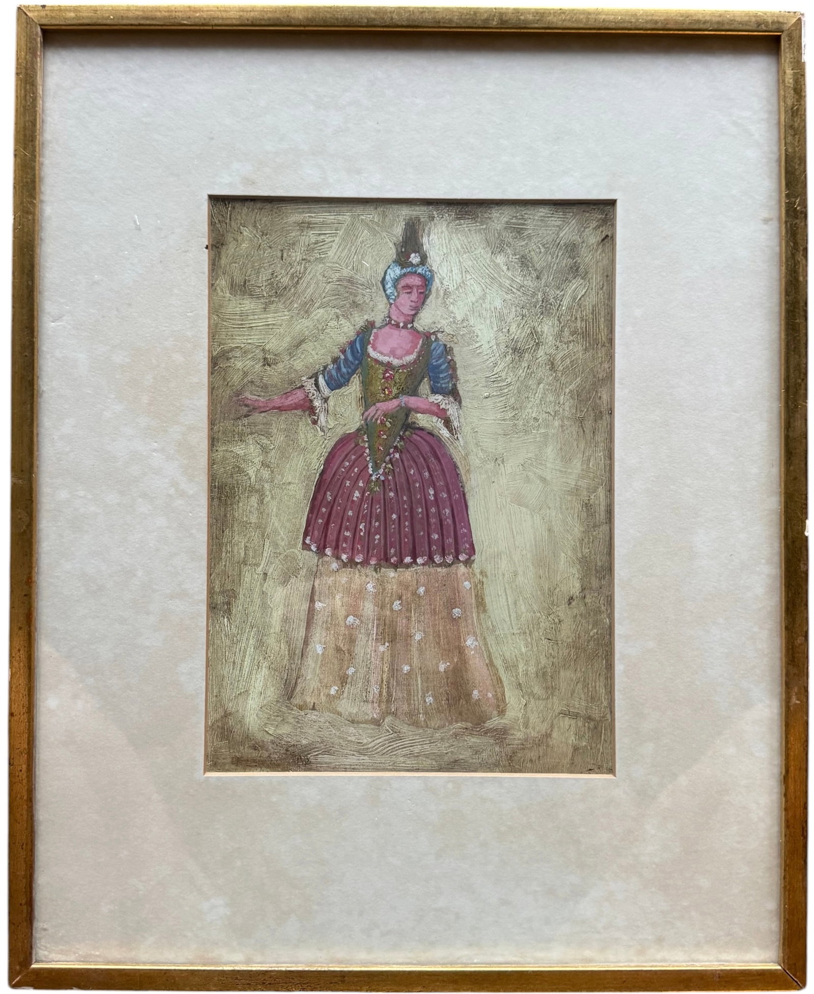 Lorenzo Ghiglia, Costume Design 'Spring' for Dido and Aeneas, Wright Hepburn Gallery Label (1 of 4)