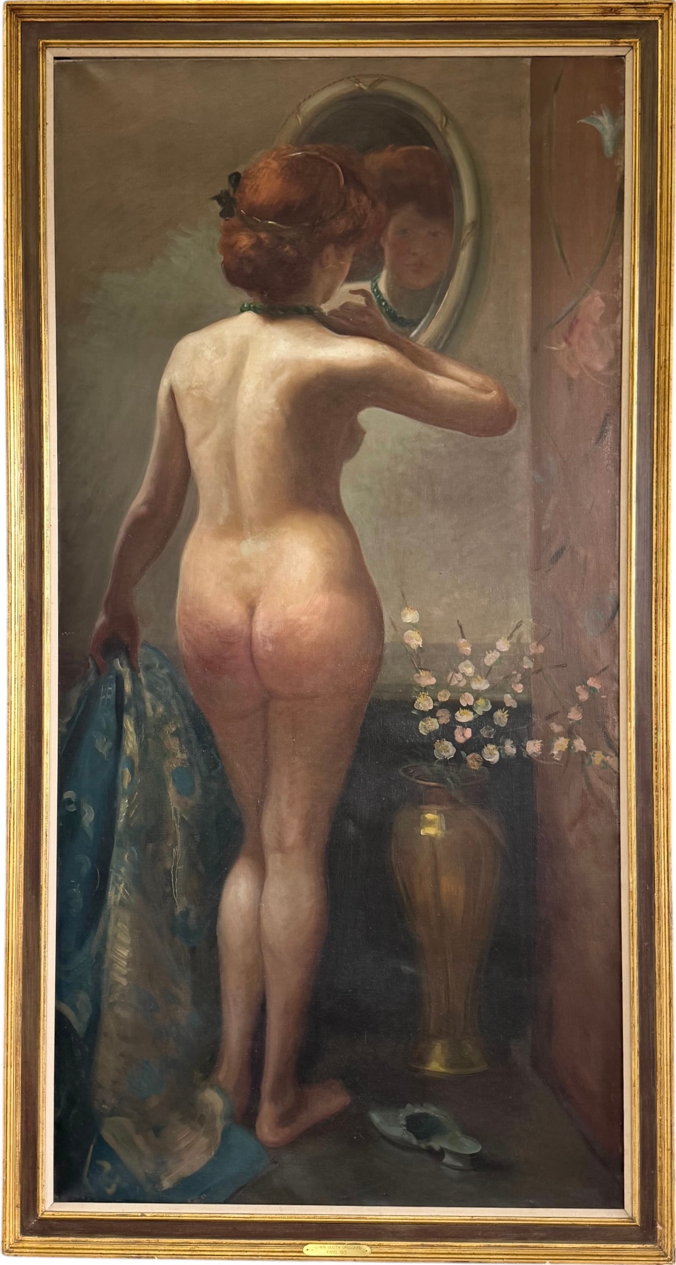 EDWIN BOOTH GROSSMAN (1887-1957, American) (82") Monumental Nude, Paris 1915 (1 of 4)