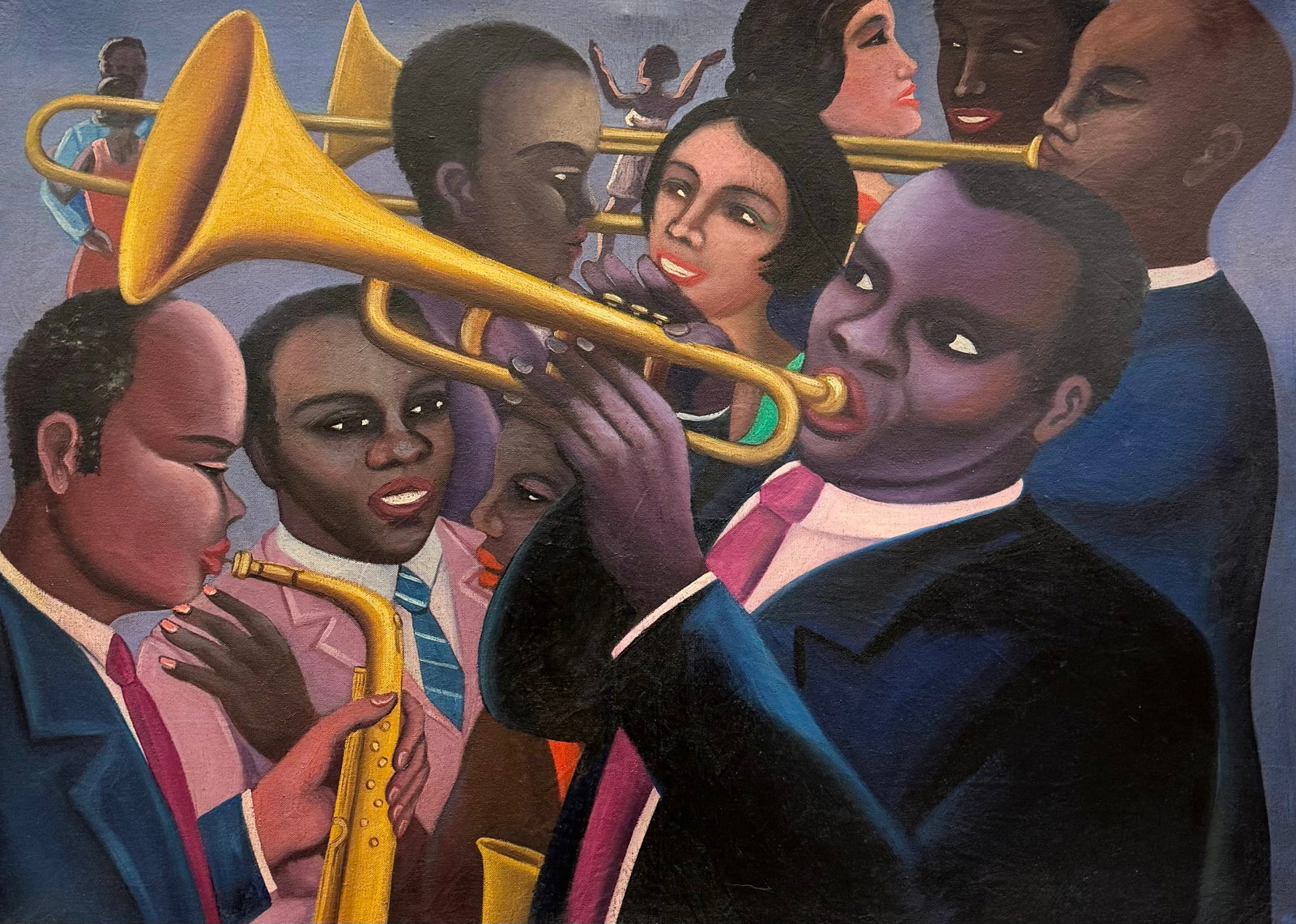 Modernist Jazz Musicians In The Manner Of Archibald J. Motley Jr, Black Art (1 of 3)