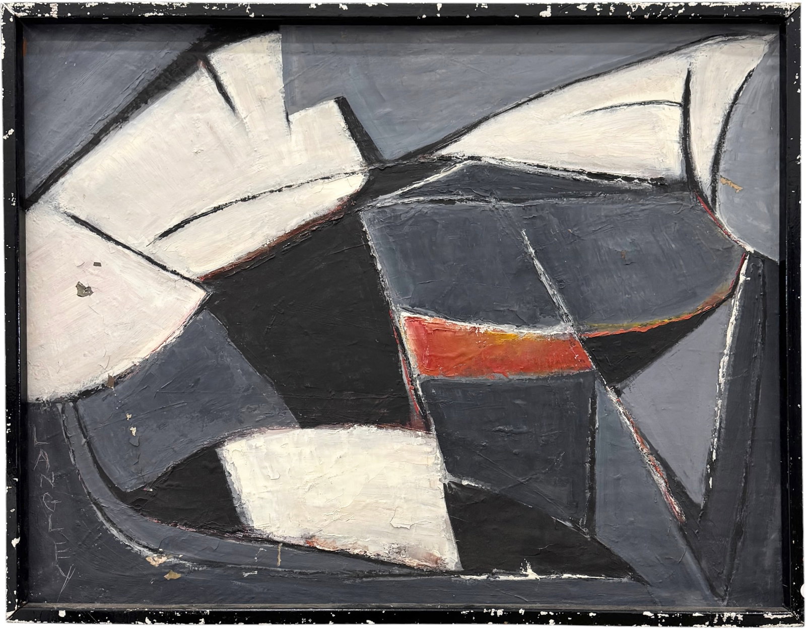 KATHERINE LANGLEY (1943-2024, American) Abstract Expressionist, Niagara Falls Artist (1 of 3)